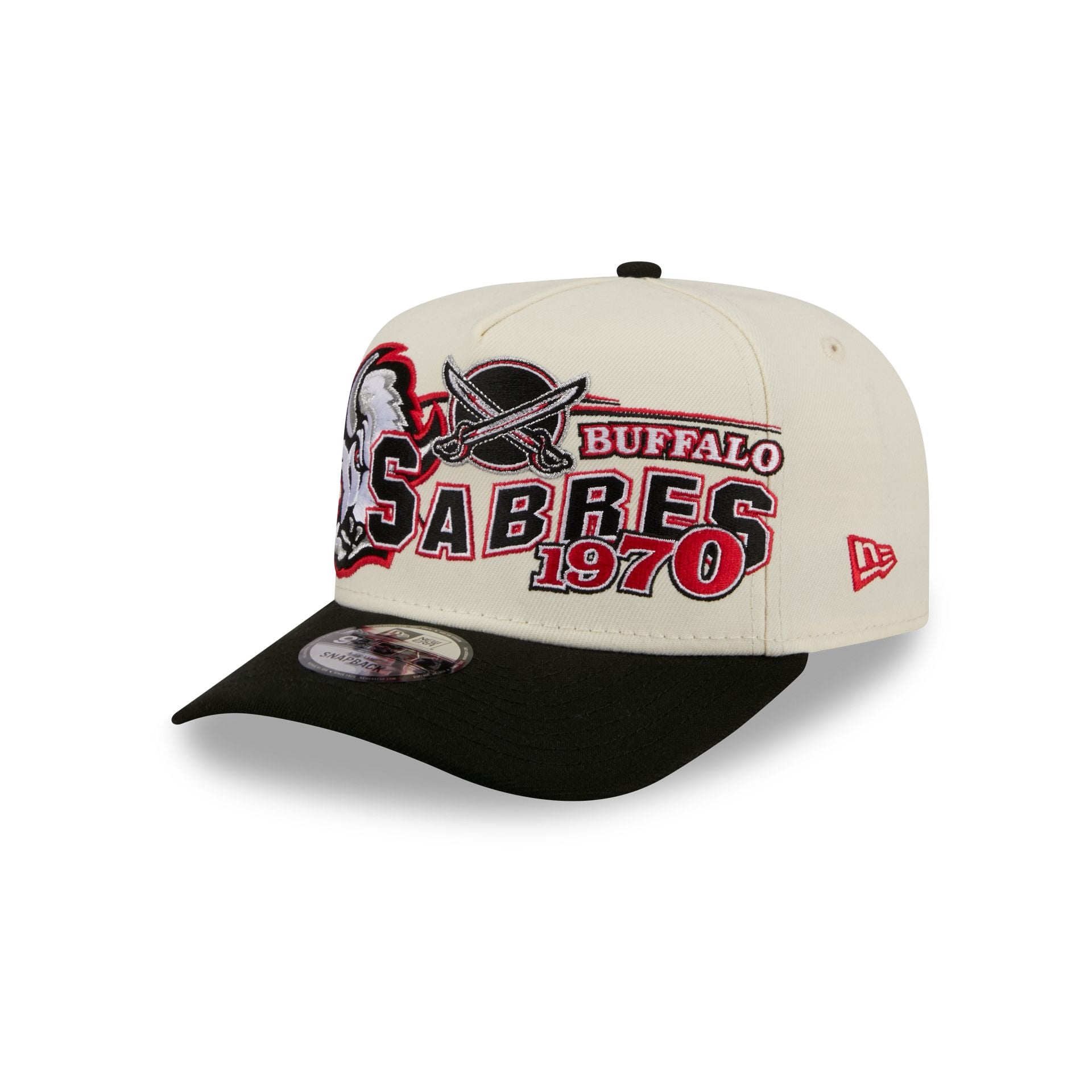 Buffalo Sabres Chrome White Classic 9Fifty A-Frame Snapback Hat