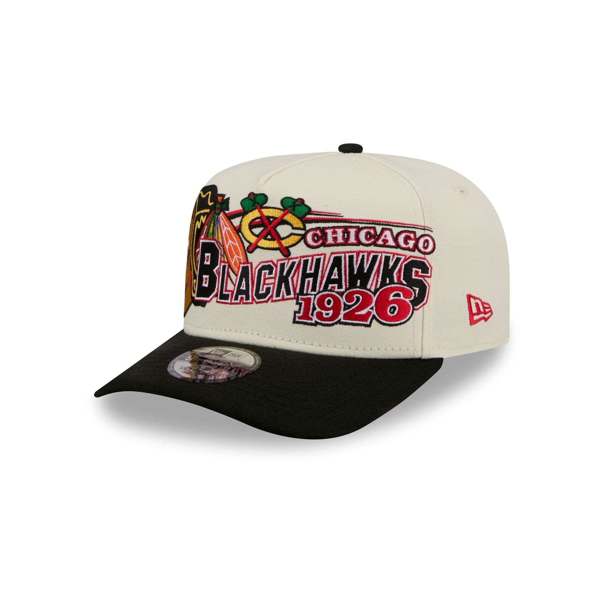 Chicago Blackhawks Chrome White Classic 9Fifty A-Frame Snapback Hat
