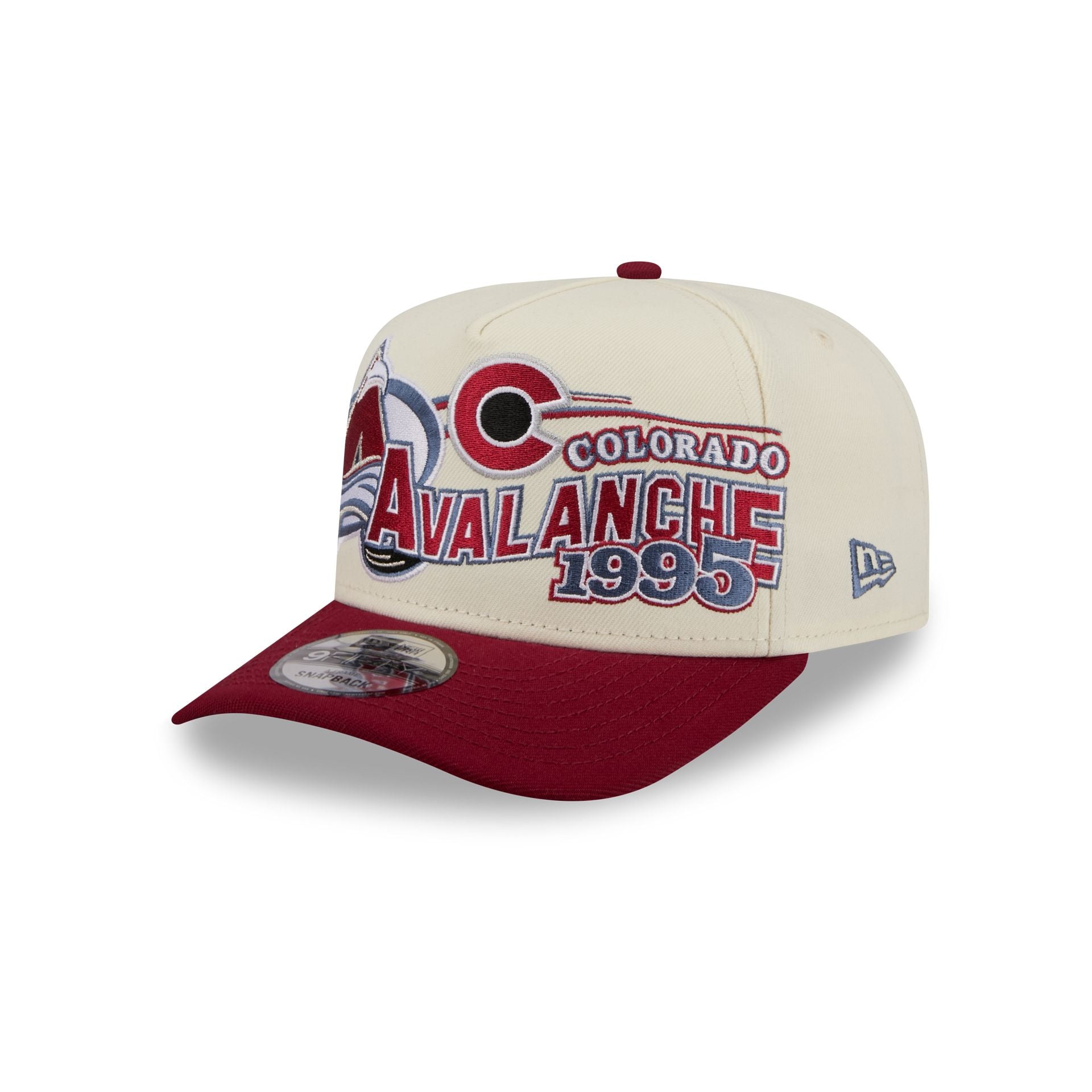 Colorado Avalanche Chrome White Classic 9Fifty A-Frame Snapback Hat