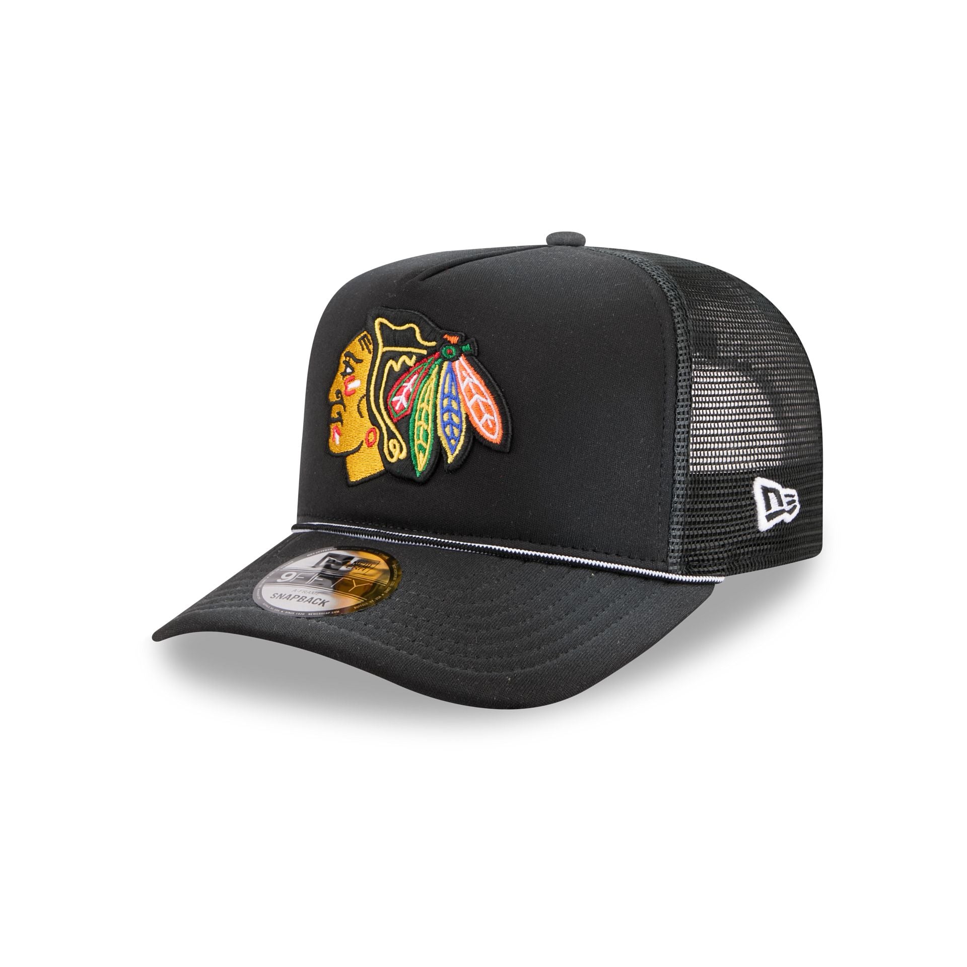 Chicago Blackhawks Worn 9Fifty A-Frame Trucker Hat