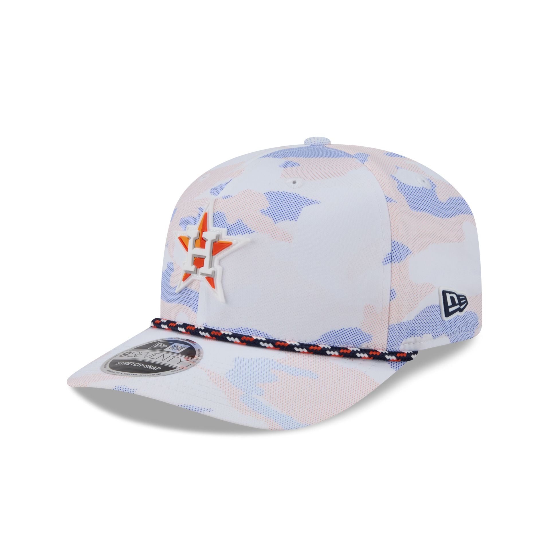 Houston Astros White Camo Performance Rope 9Seventy Stretch-Snap Hat