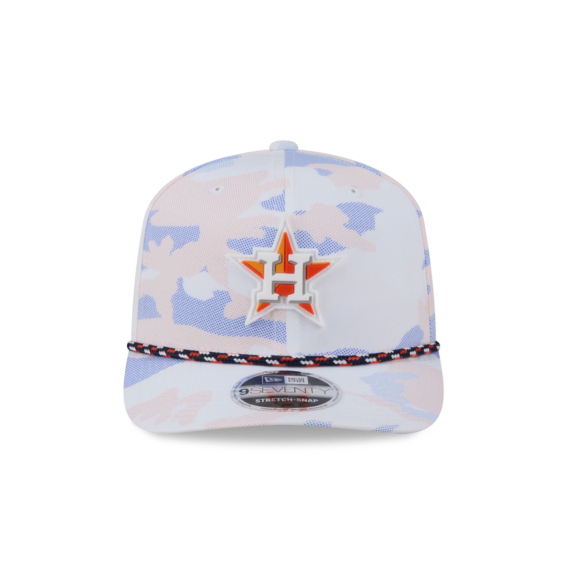 Alternative view of Houston Astros White Camo Performance Rope 9Seventy Stretch-Snap Hat