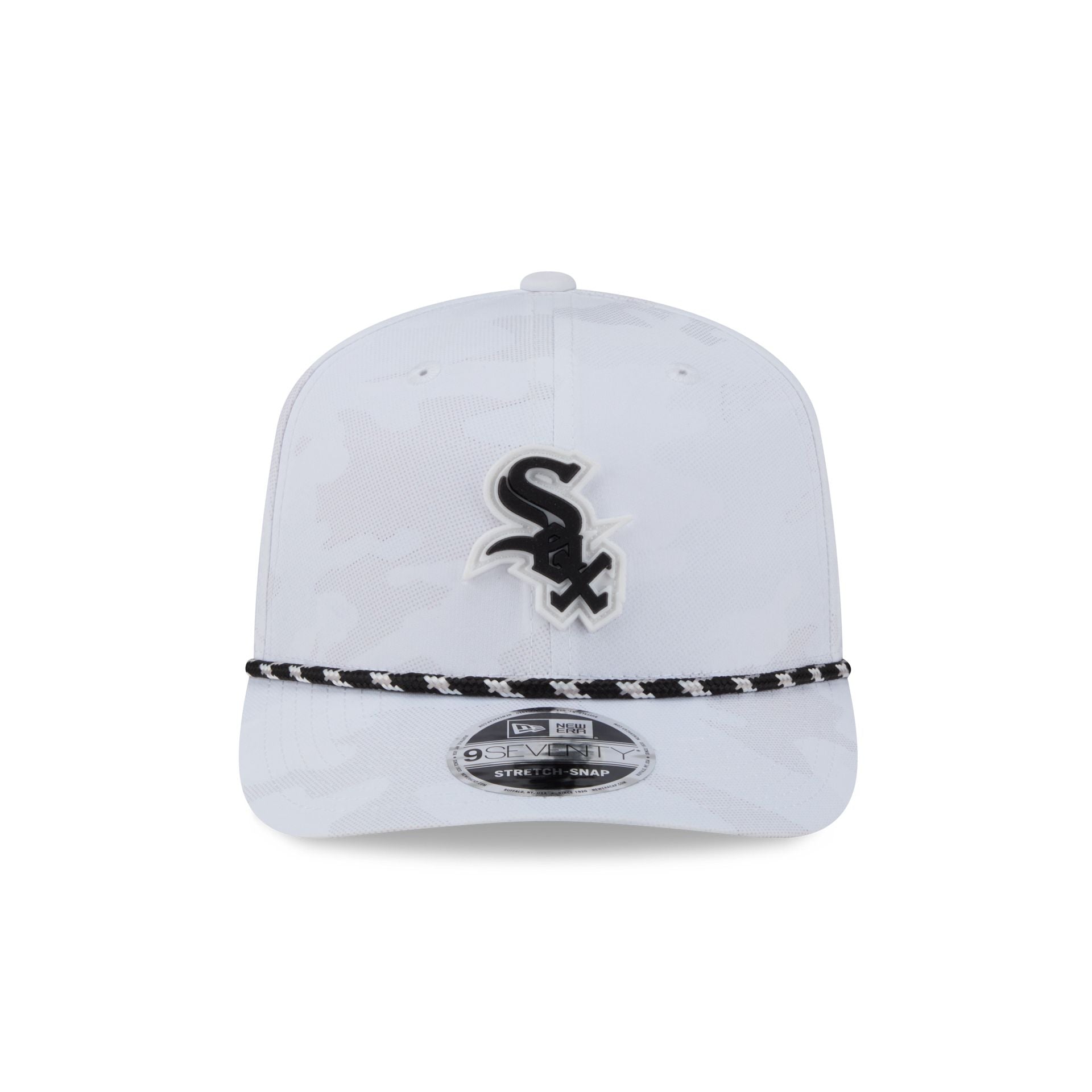 Alternative view of Chicago White Sox White Camo Performance Rope 9Seventy Stretch-Snap Hat