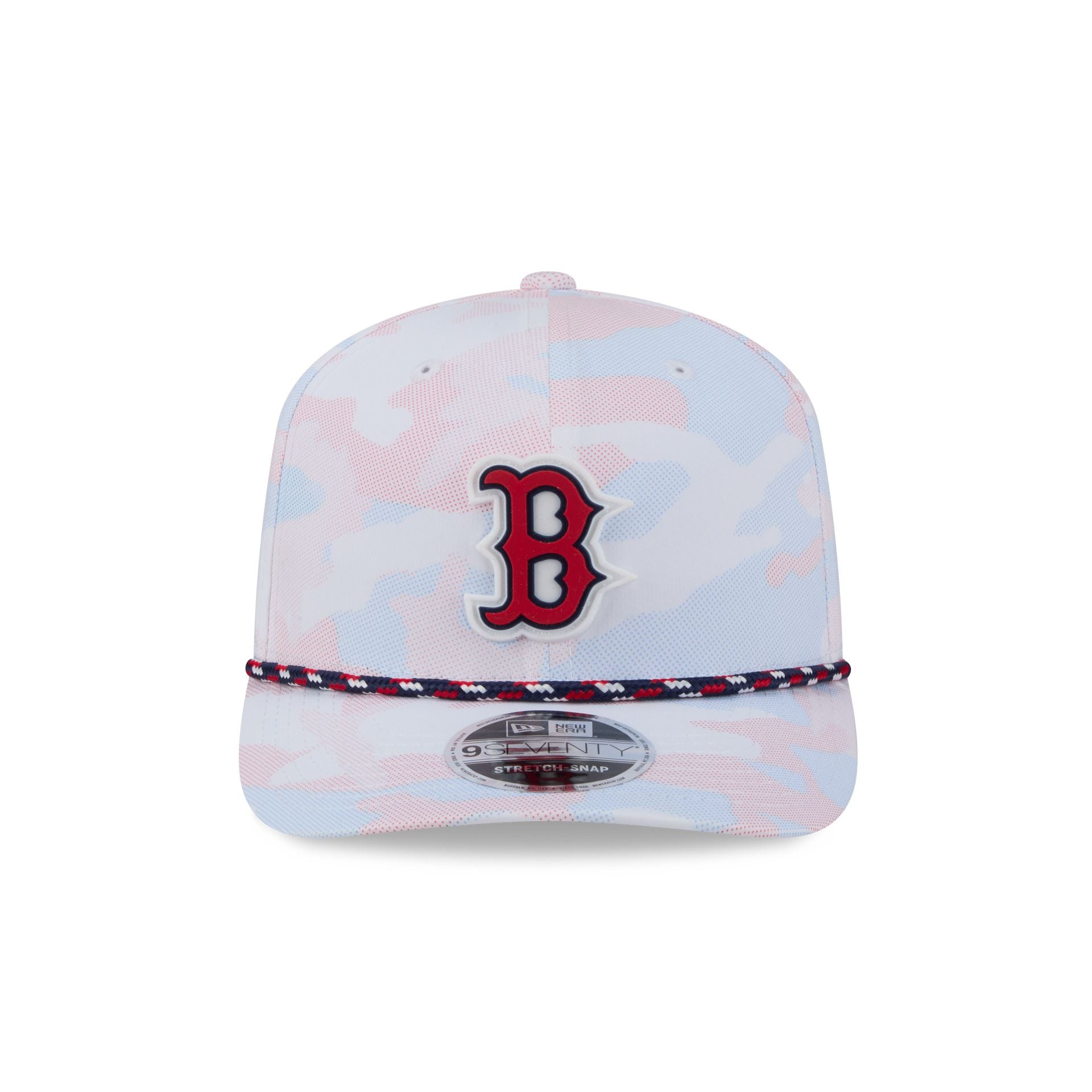Alternative view of Boston Red Sox White Camo Performance Rope 9Seventy Stretch-Snap Hat