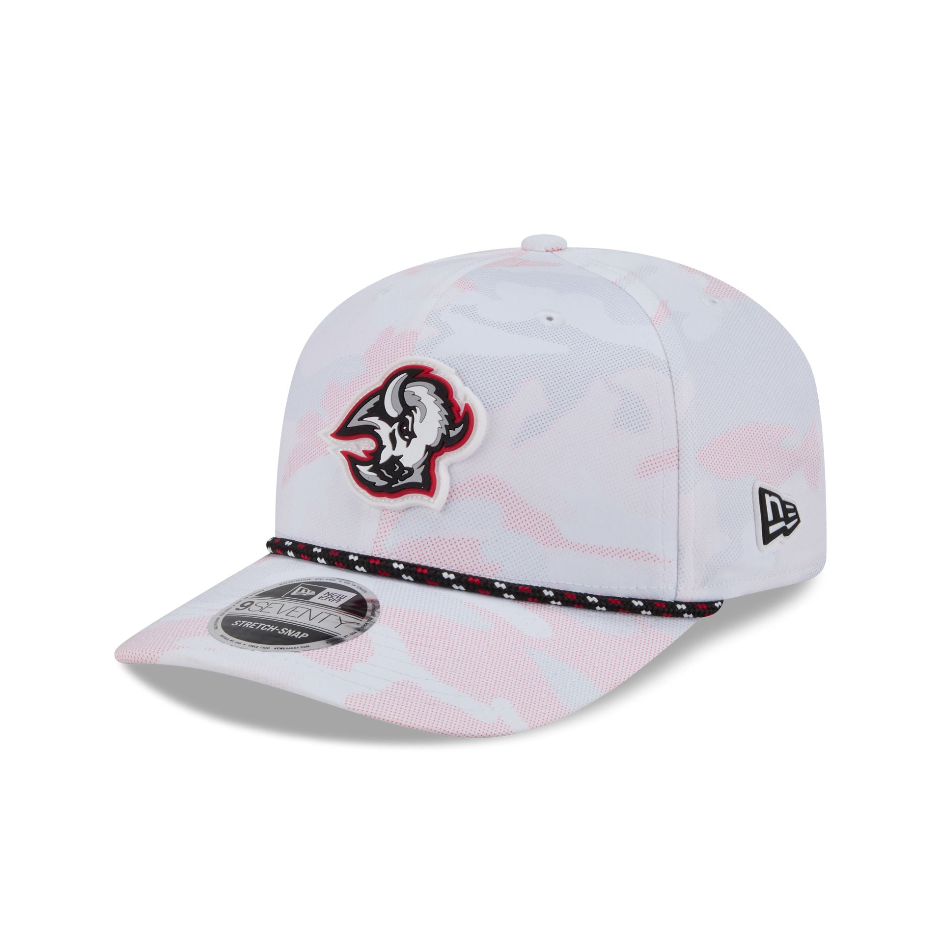 Buffalo Sabres White Camo Performance Rope 9Seventy Stretch-Snap Hat