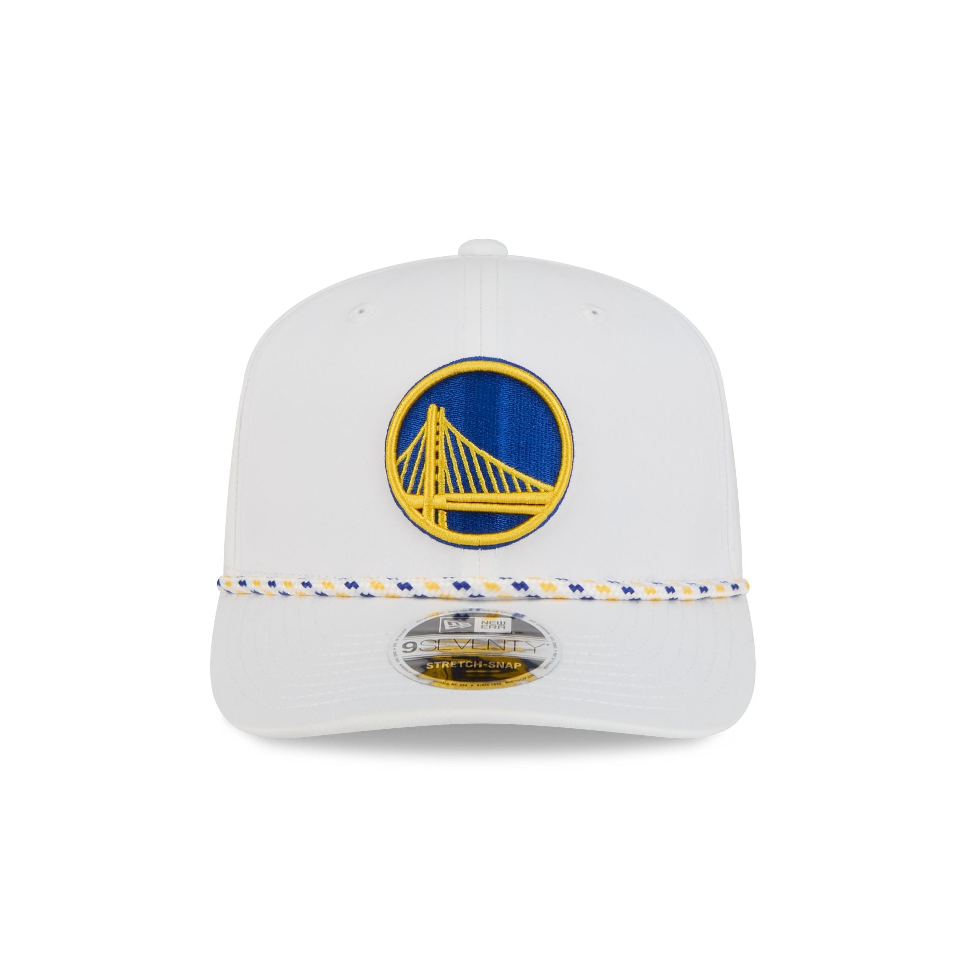 Alternative view of Golden State Warriors Optic White Performance Rope 9Seventy Stretch-Snap Hat