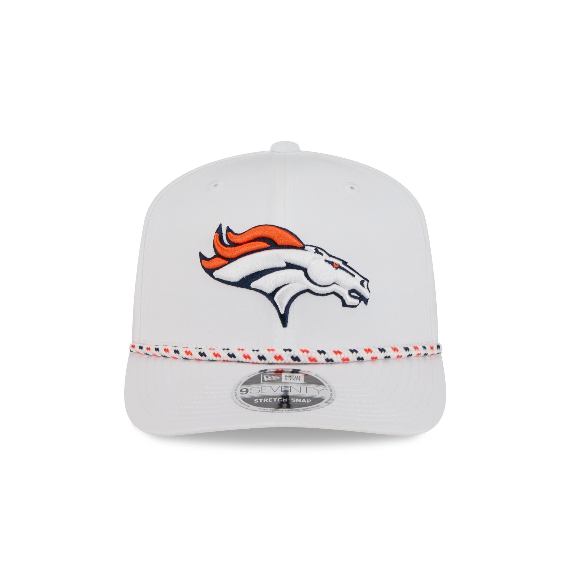 Alternative view of Denver Broncos Optic White Performance Rope 9Seventy Stretch-Snap Hat