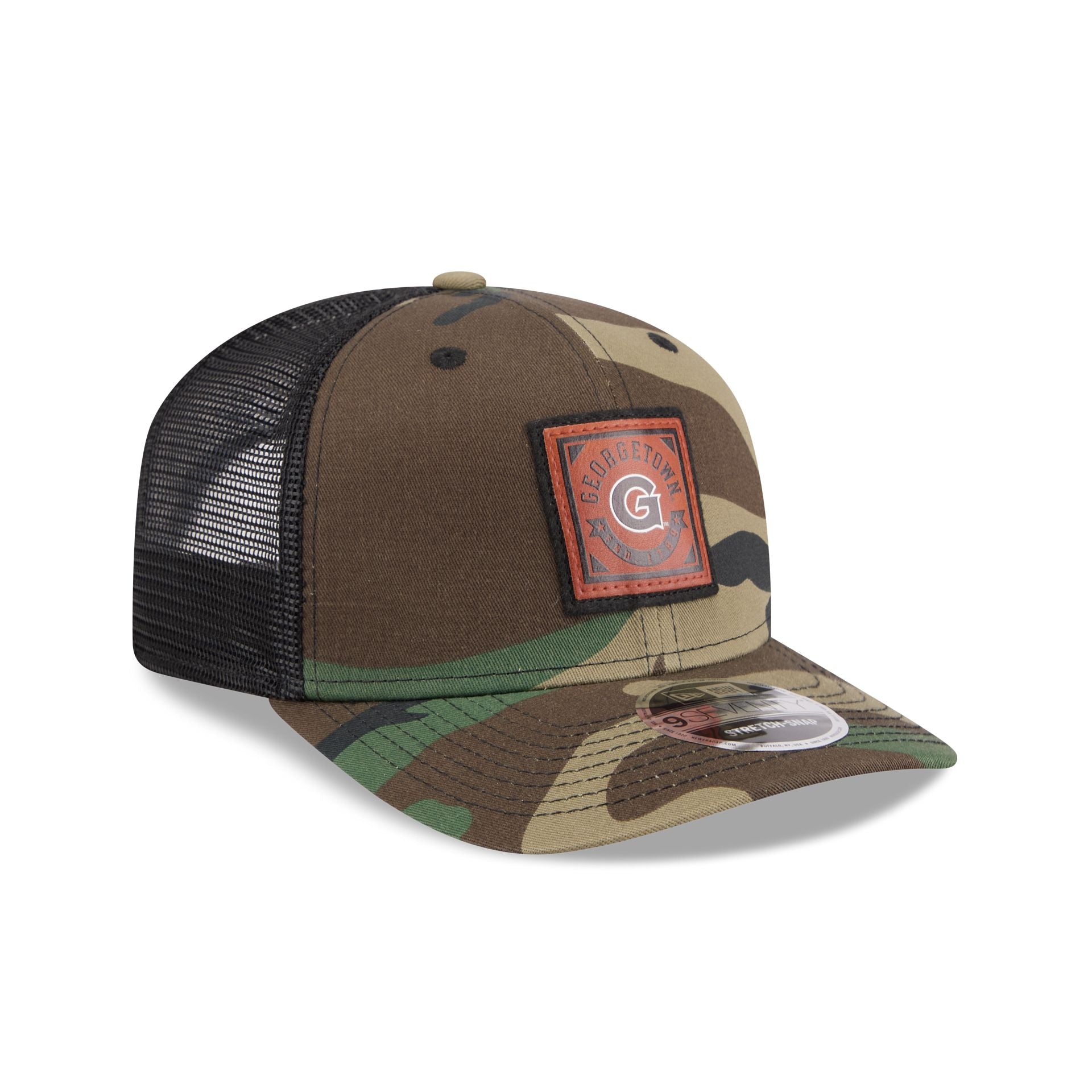 Georgetown Hoyas Camo Canvas 9Seventy Trucker Hat - Image 3