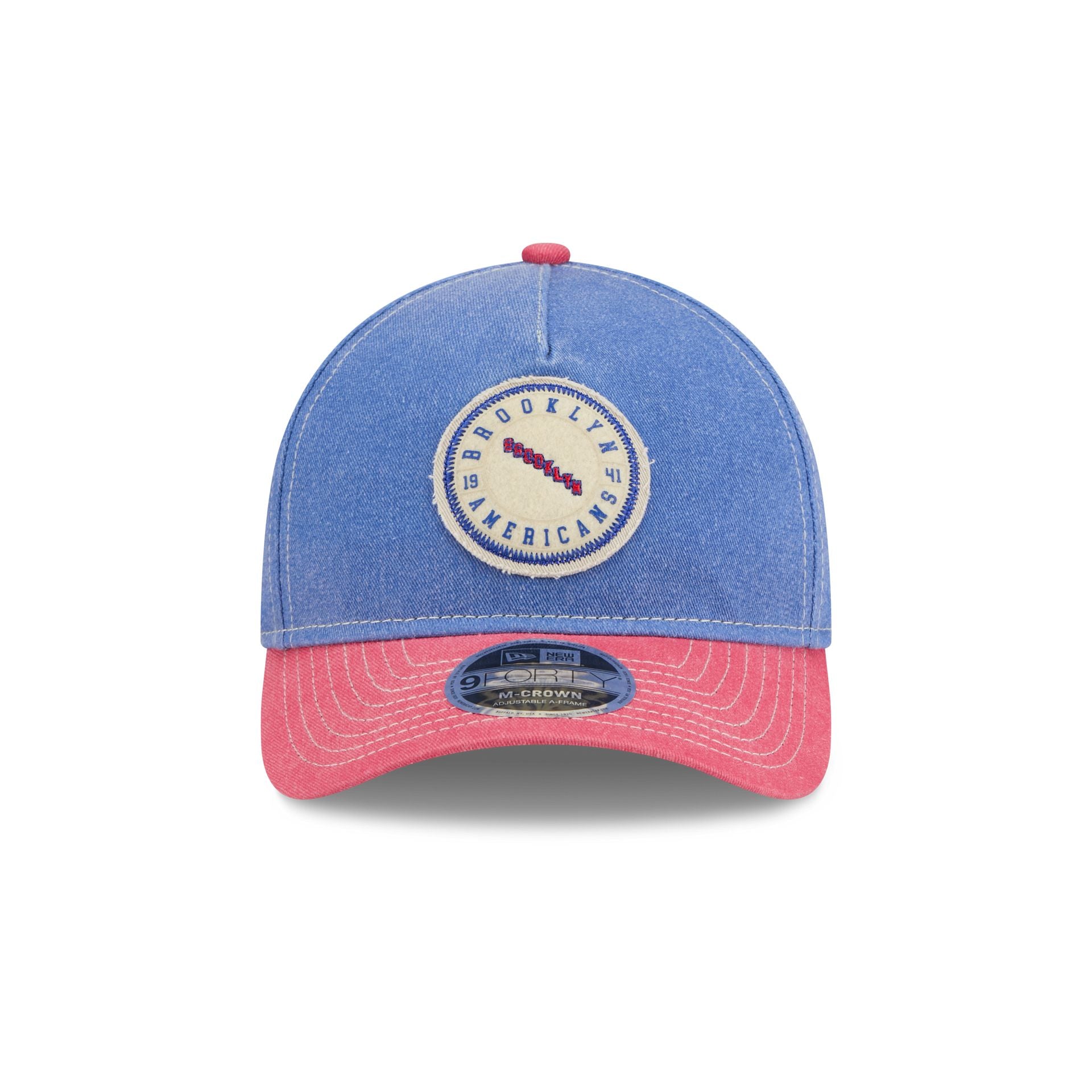 Alternative view of Brooklyn Americans Felt 9Forty M-Crown A-Frame Snapback Hat