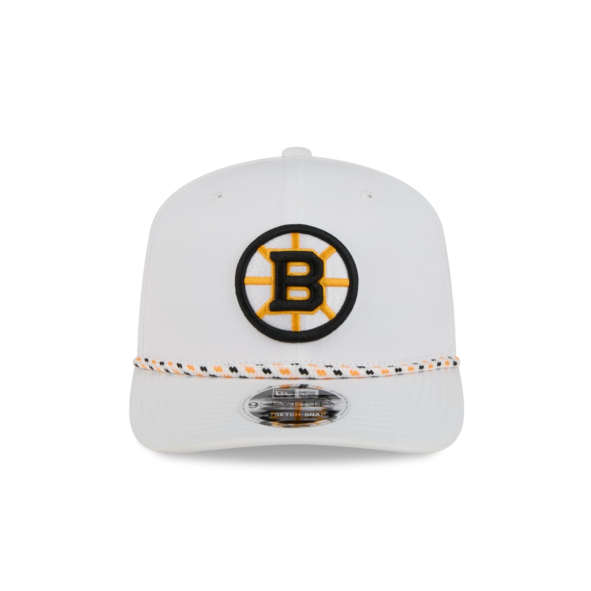Alternative view of Boston Bruins Optic White Performance Rope 9Seventy Stretch-Snap Hat