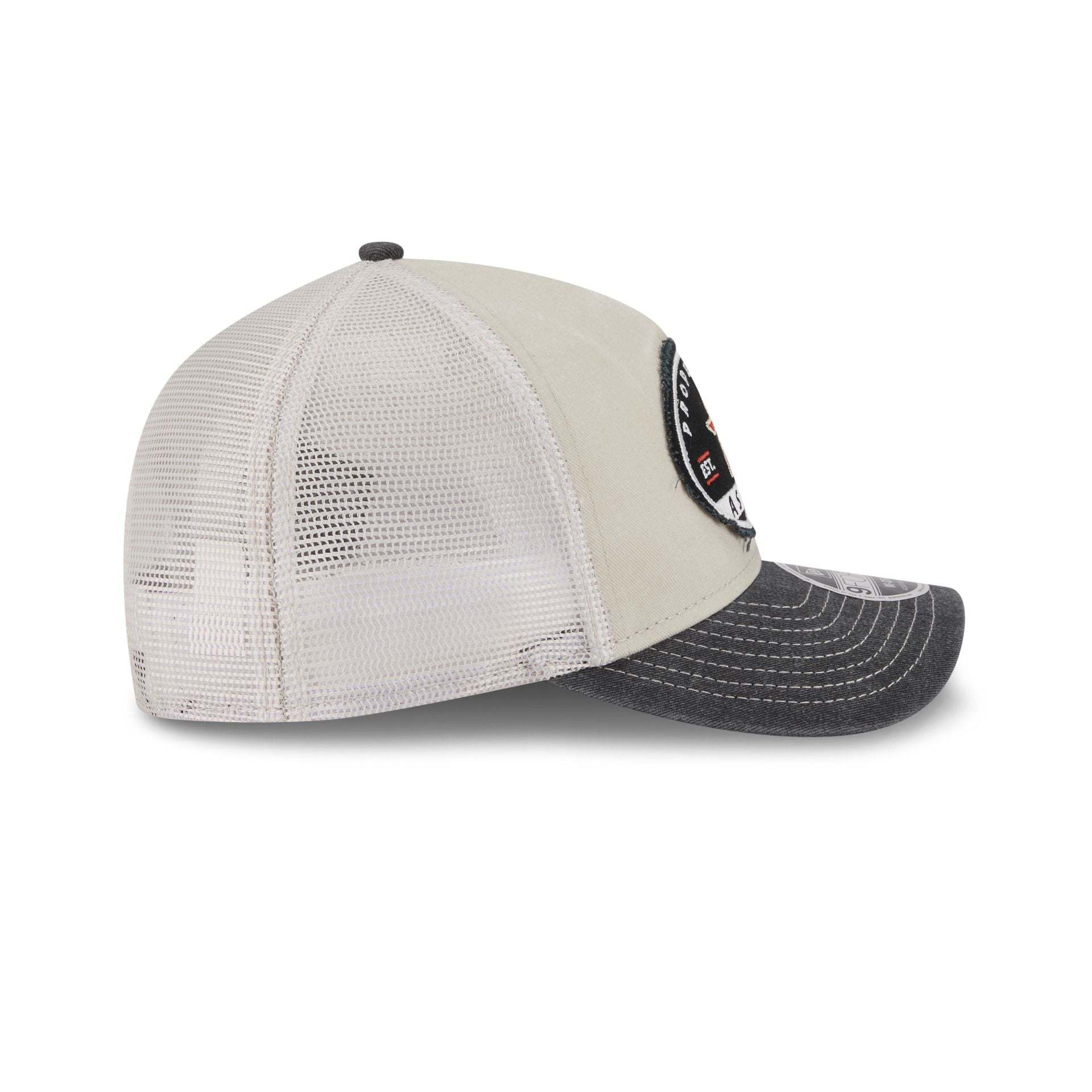 Houston Astros Frayed 9Forty M-Crown A-Frame Trucker Hat - Image 5