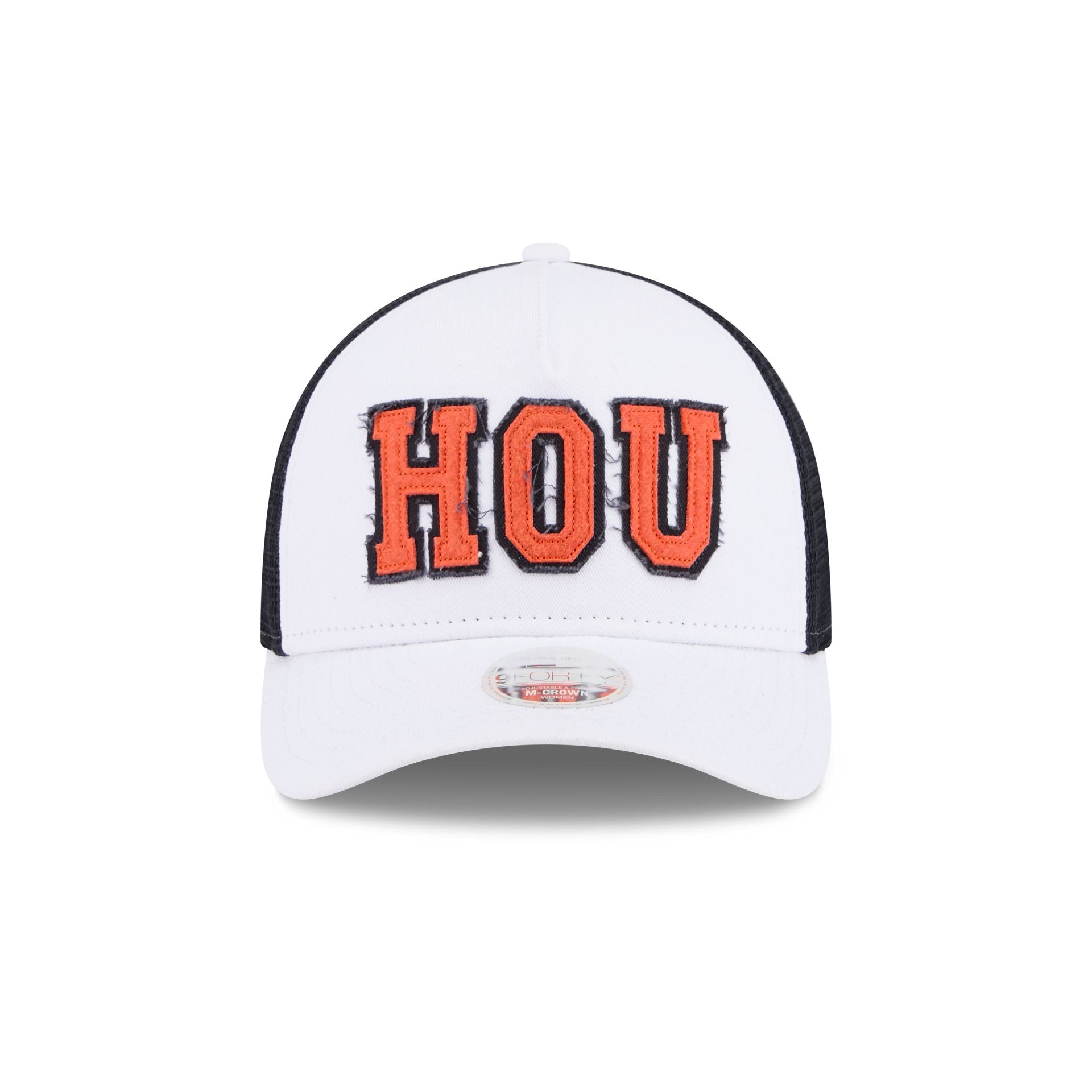 Houston Astros Optic White Felt Logo Women's 9Forty M-Crown A-Frame Trucker Hat - Image 2