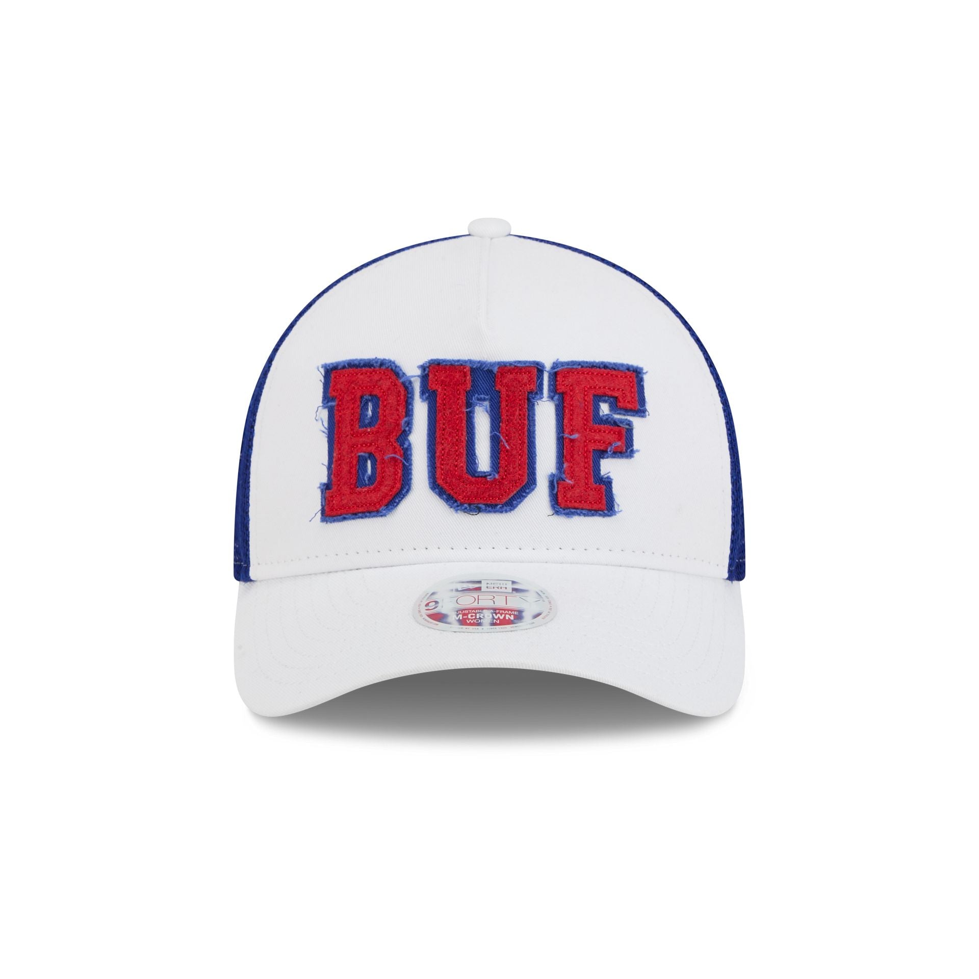 Buffalo Bills Optic White Felt Logo Women's 9Forty M-Crown A-Frame Trucker Hat - Image 2