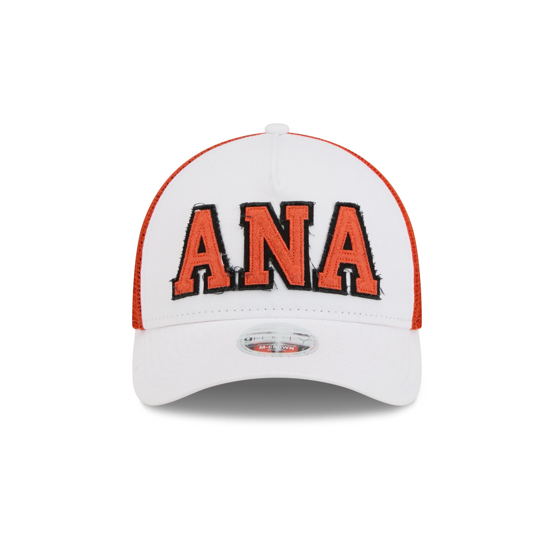 Alternative view of Anaheim Ducks Optic White Felt Logo Women's 9Forty M-Crown A-Frame Trucker Hat