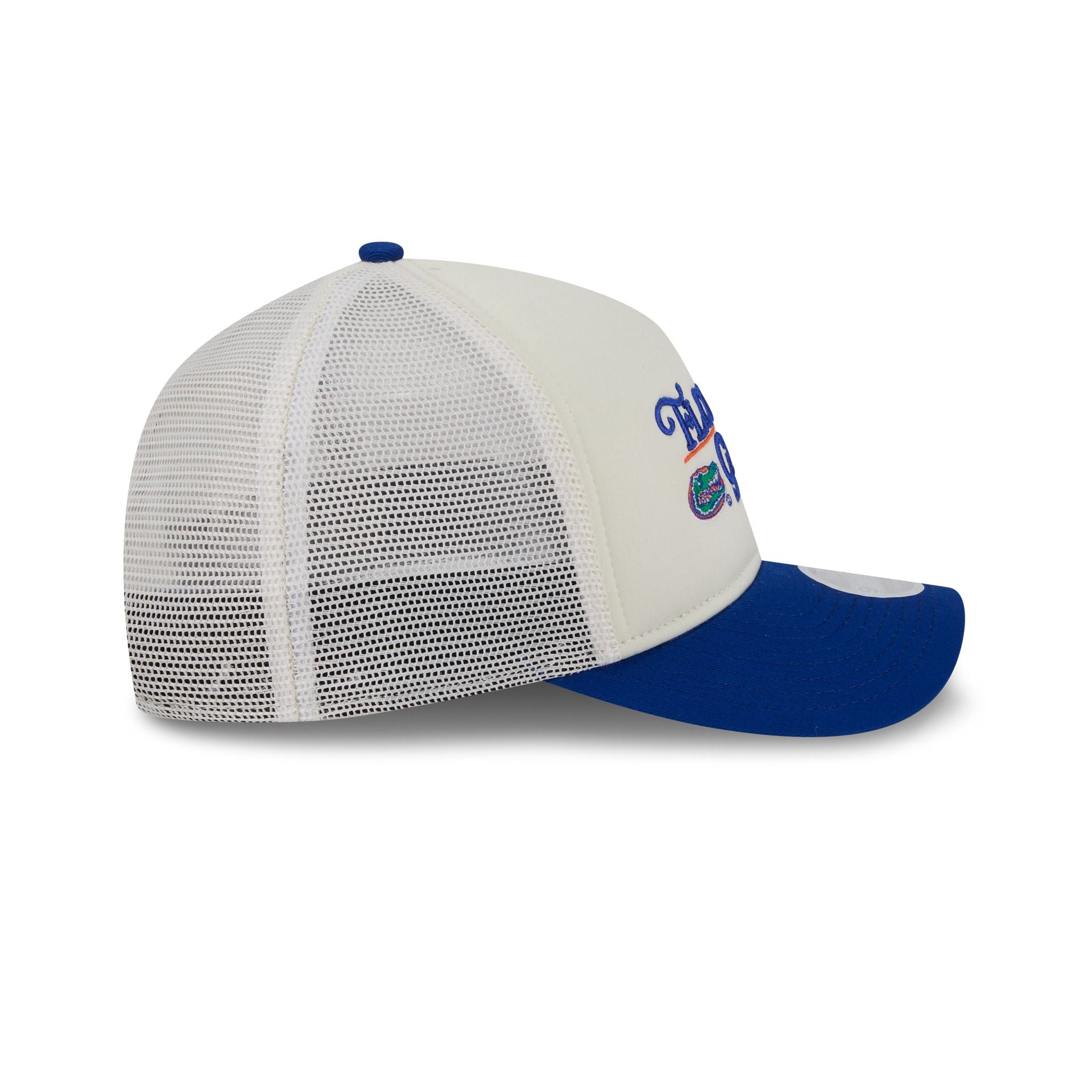 Florida Gators Retro Chrome Women's White 9Forty M-Crown A-Frame Trucker Hat - Image 5