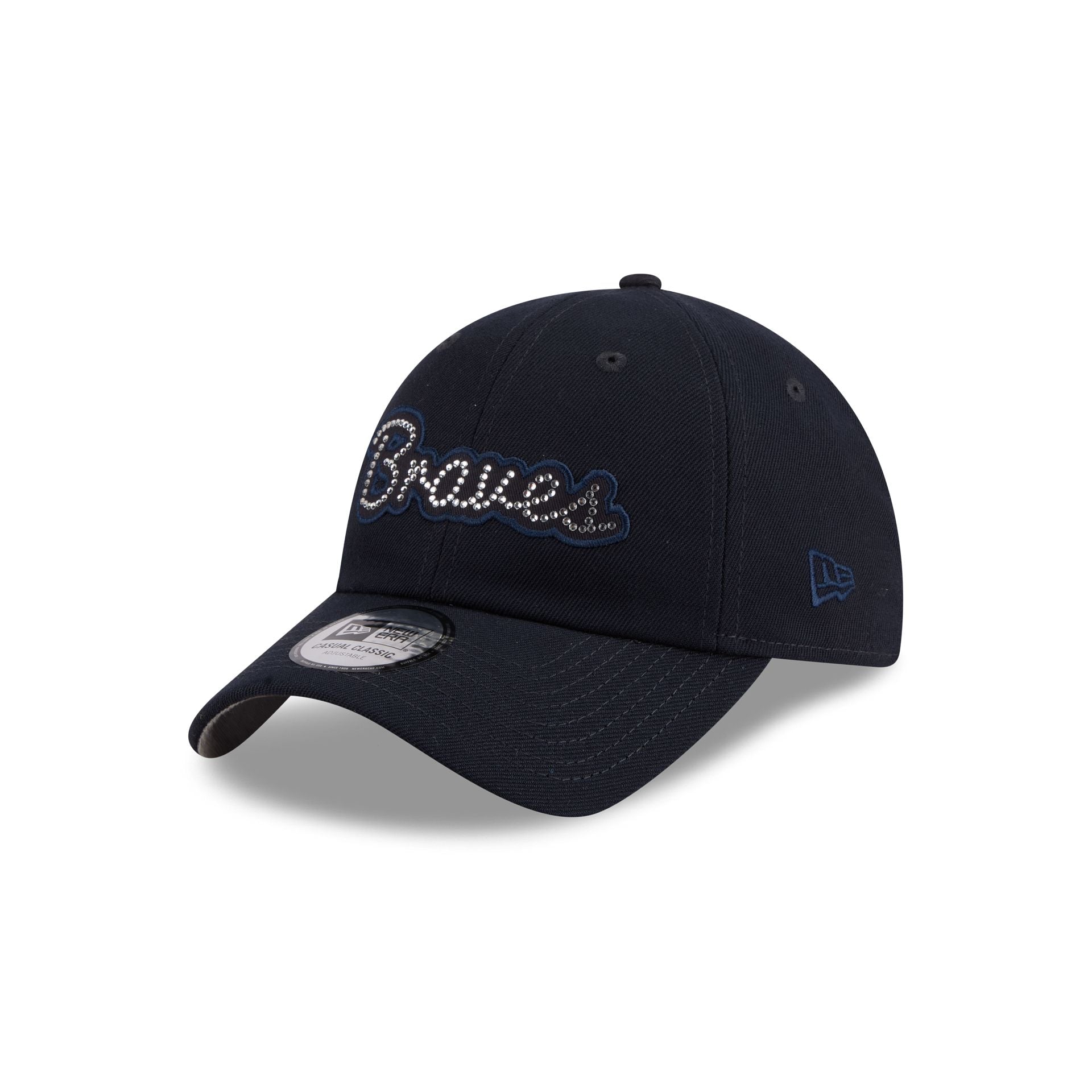 Atlanta Braves Rhinestone Script Casual Classic Adjustable Hat