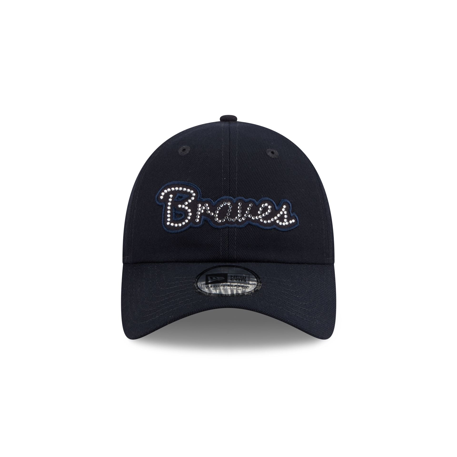 Alternative view of Atlanta Braves Rhinestone Script Casual Classic Adjustable Hat