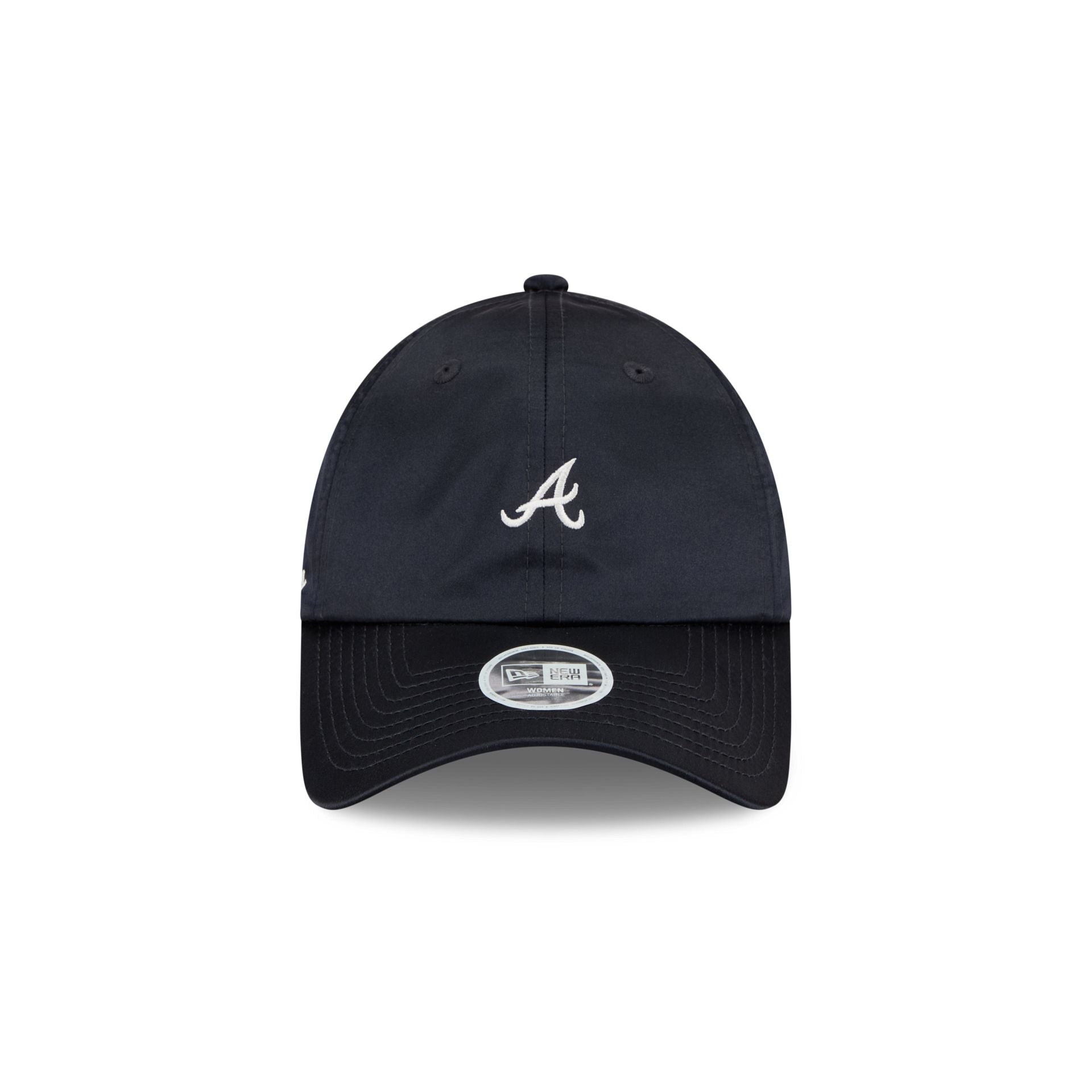 Alternative view of Atlanta Braves Satin Open Back Ponytail Adjustable Hat