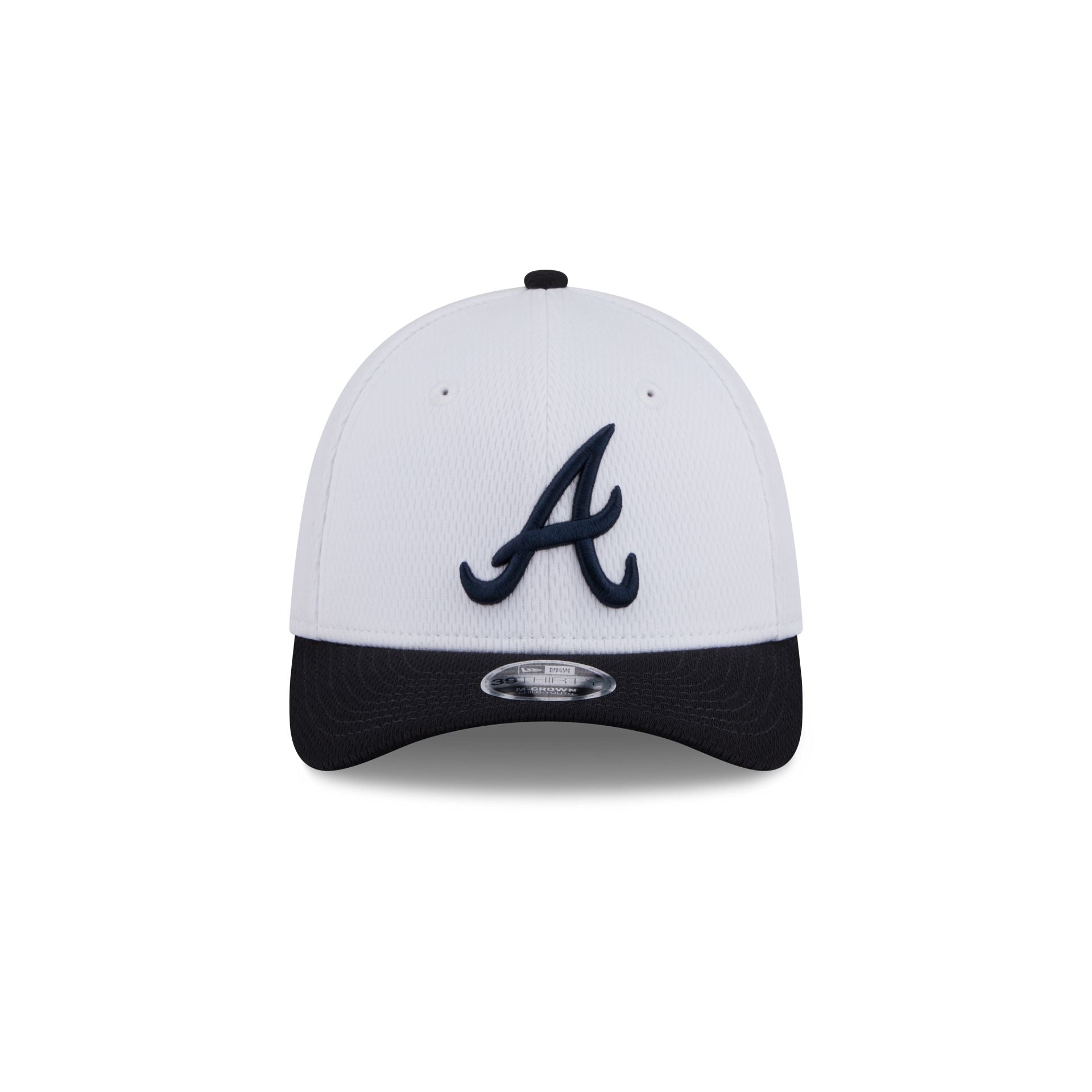 Alternative view of Atlanta Braves Baseball Stitch Kids 39Thirty M-Crown Stretch Fit Hat