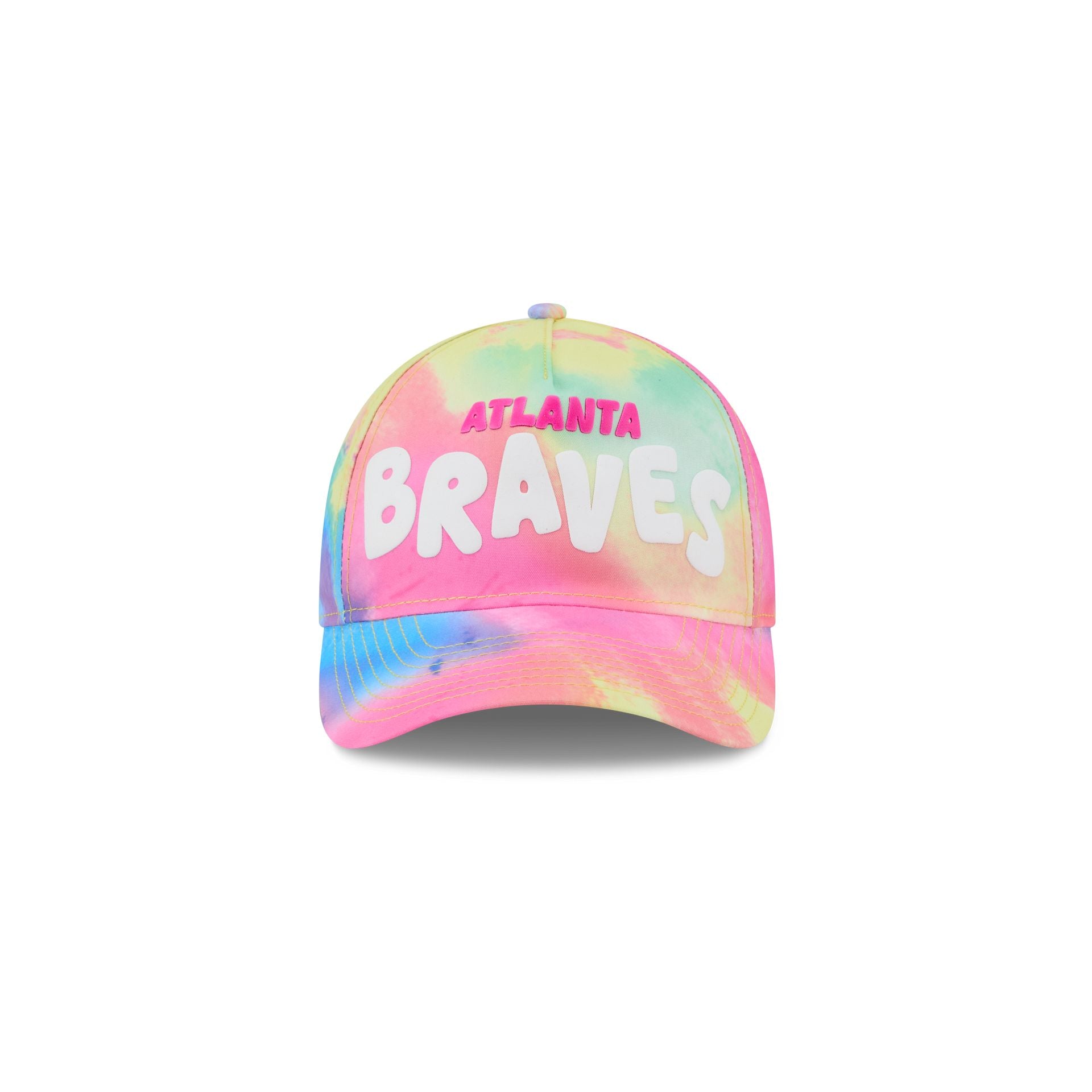 Alternative view of Atlanta Braves Tie Dye Kids 9Forty M-Crown A-Frame Snapback Hat
