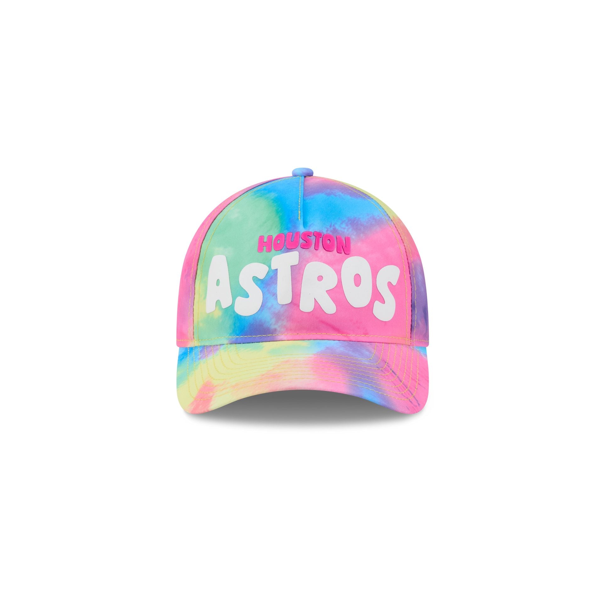 Alternative view of Houston Astros Tie Dye Kids 9Forty M-Crown A-Frame Snapback Hat
