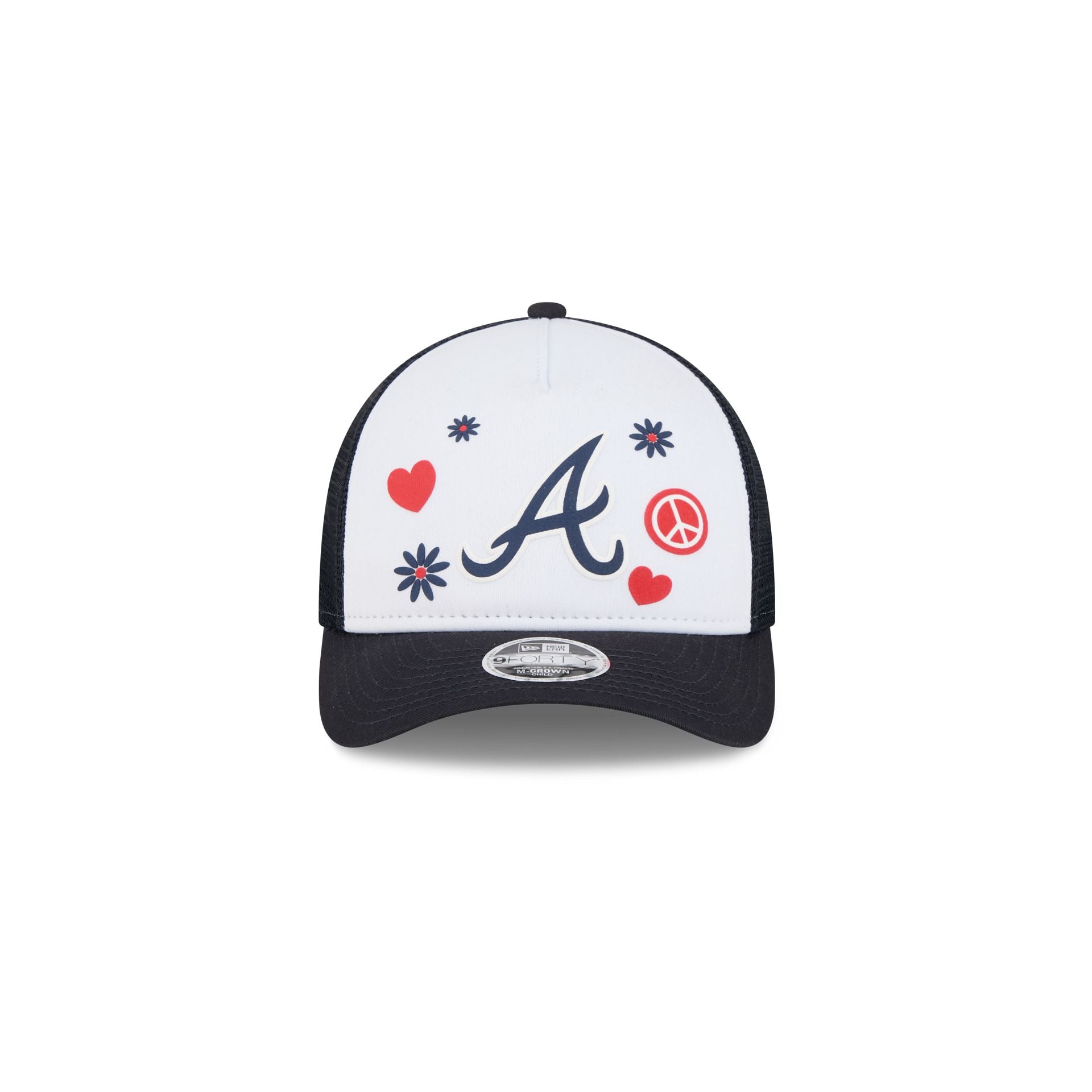 Alternative view of Atlanta Braves Play Kids 9Forty M-Crown A-Frame Trucker Hat