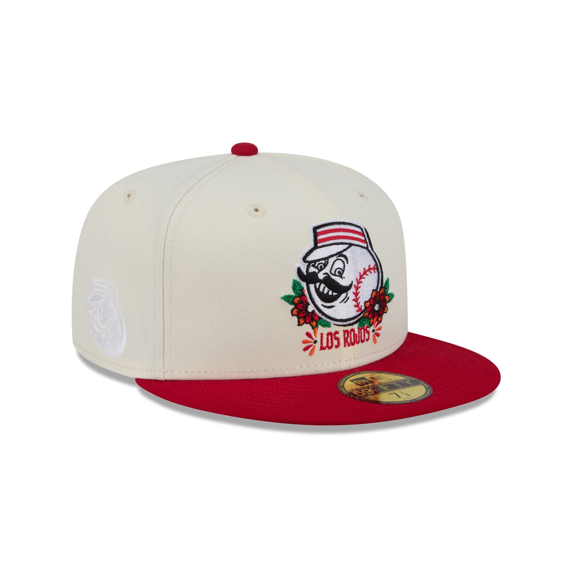 Cincinnati Reds Day Of The Dead Sugar Skull Mascot 59Fifty Fitted Hat
