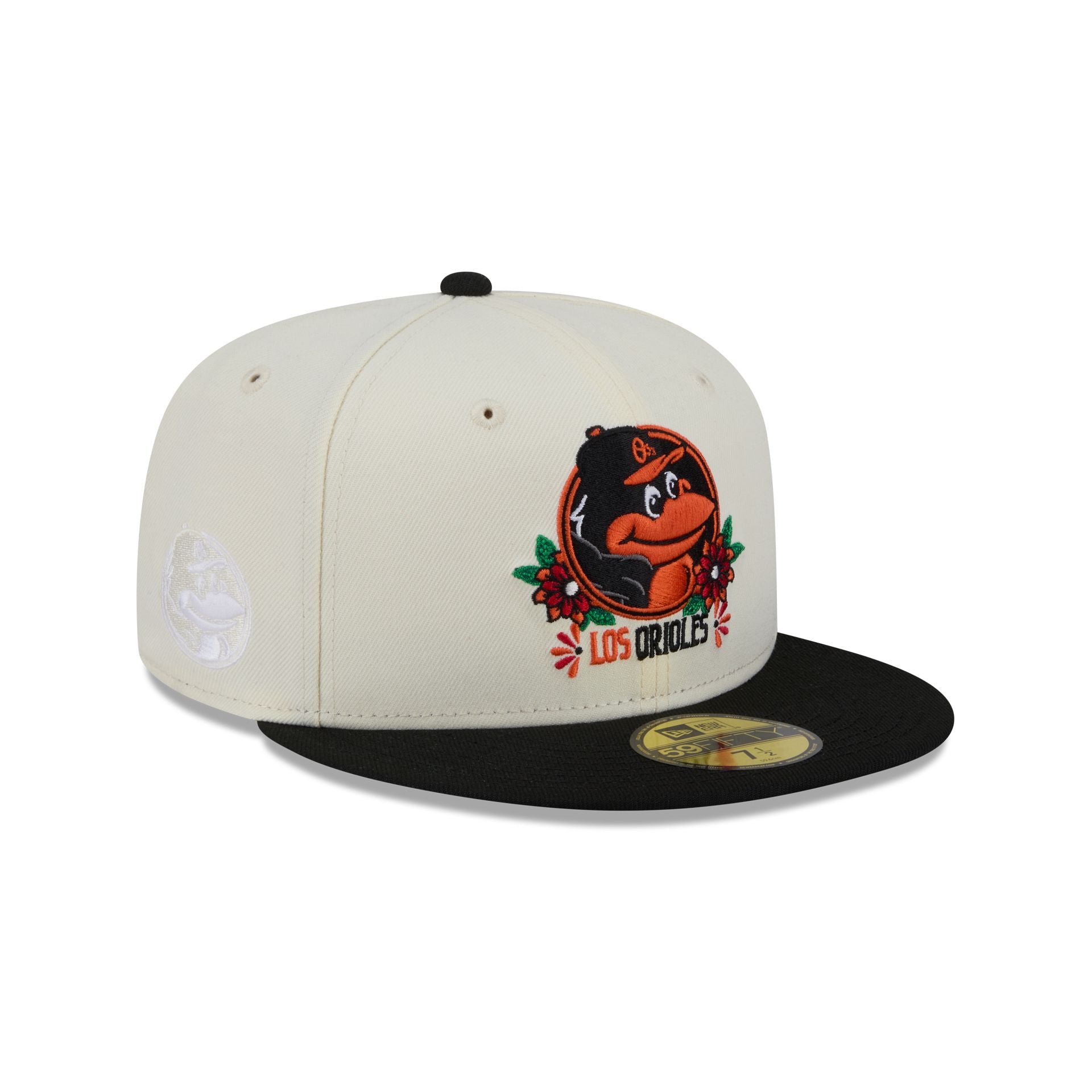Baltimore Orioles Day Of The Dead Sugar Skull Mascot 59Fifty Fitted Hat