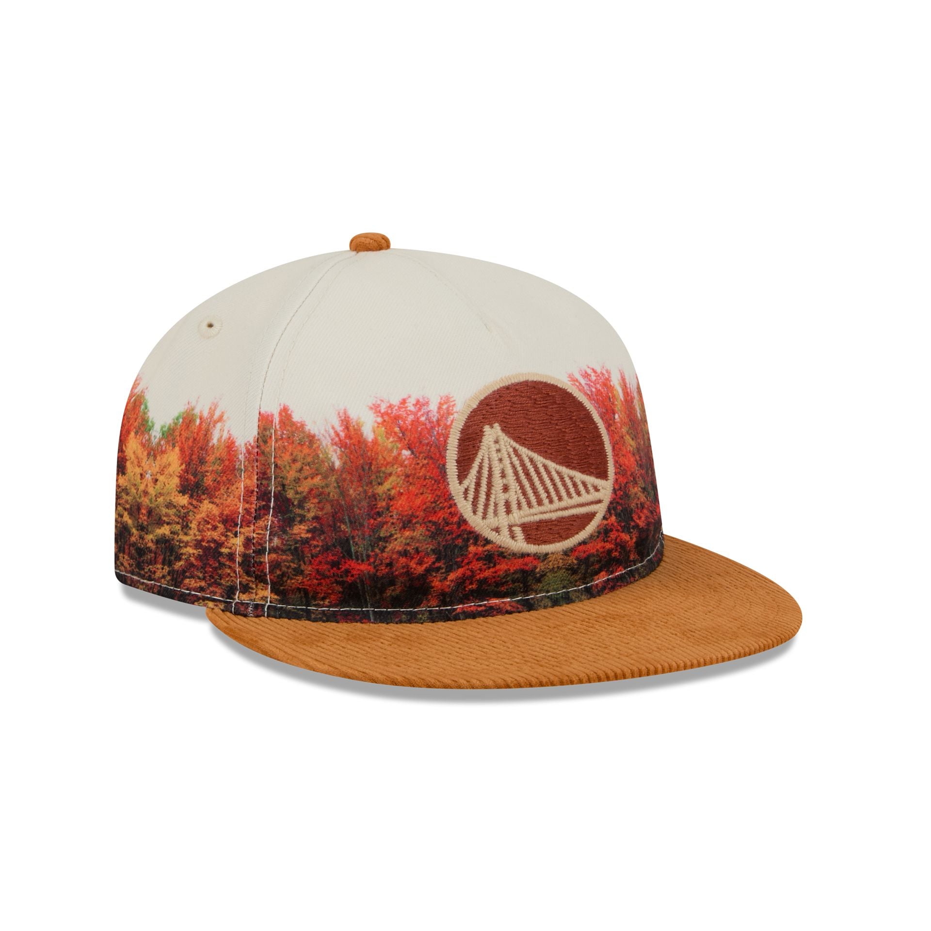 Golden State Warriors Fall Forest Retro Crown 9Fifty Adjustable Hat - Image 3