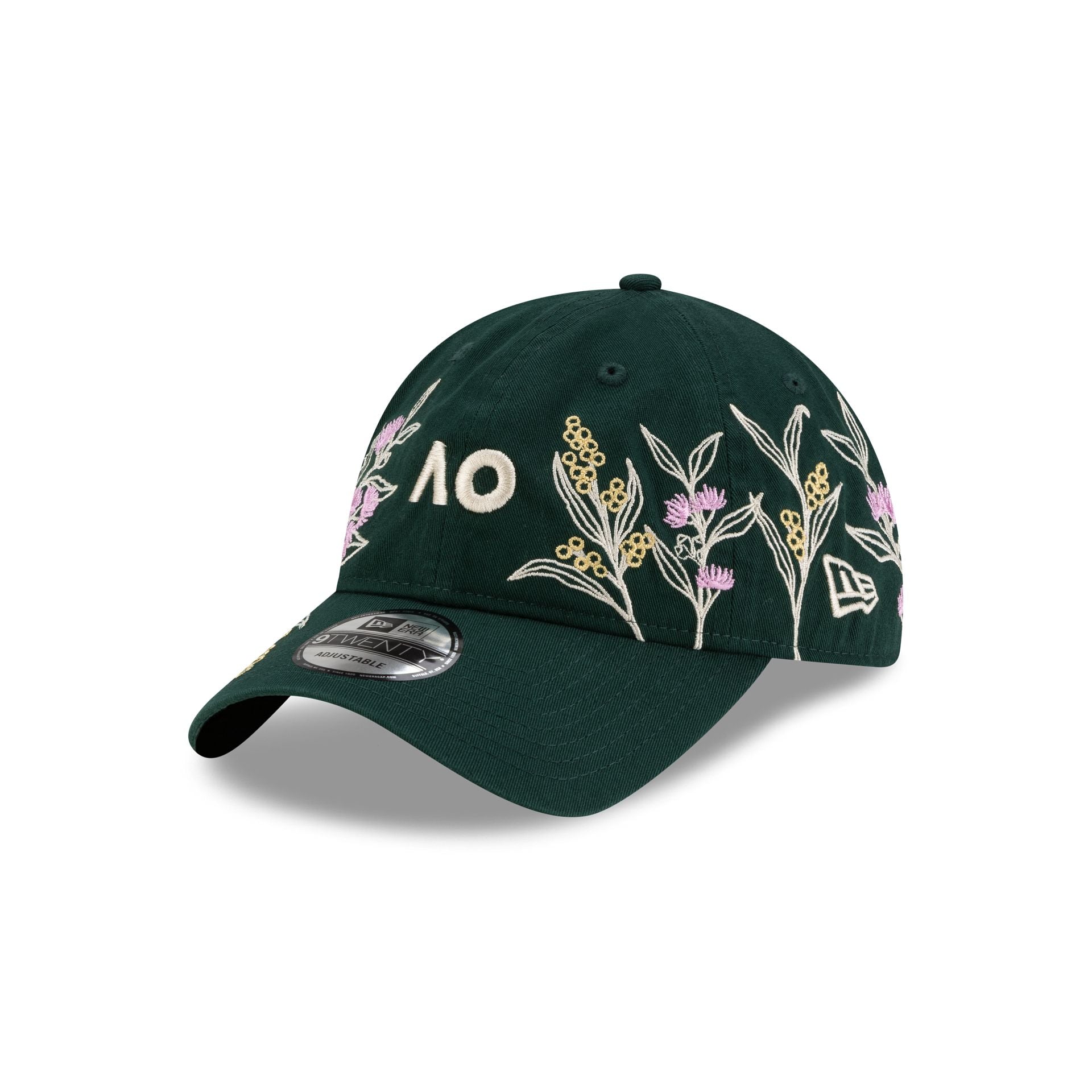2026 Australian Open Floral Dark Green 9Twenty Adjustable Hat