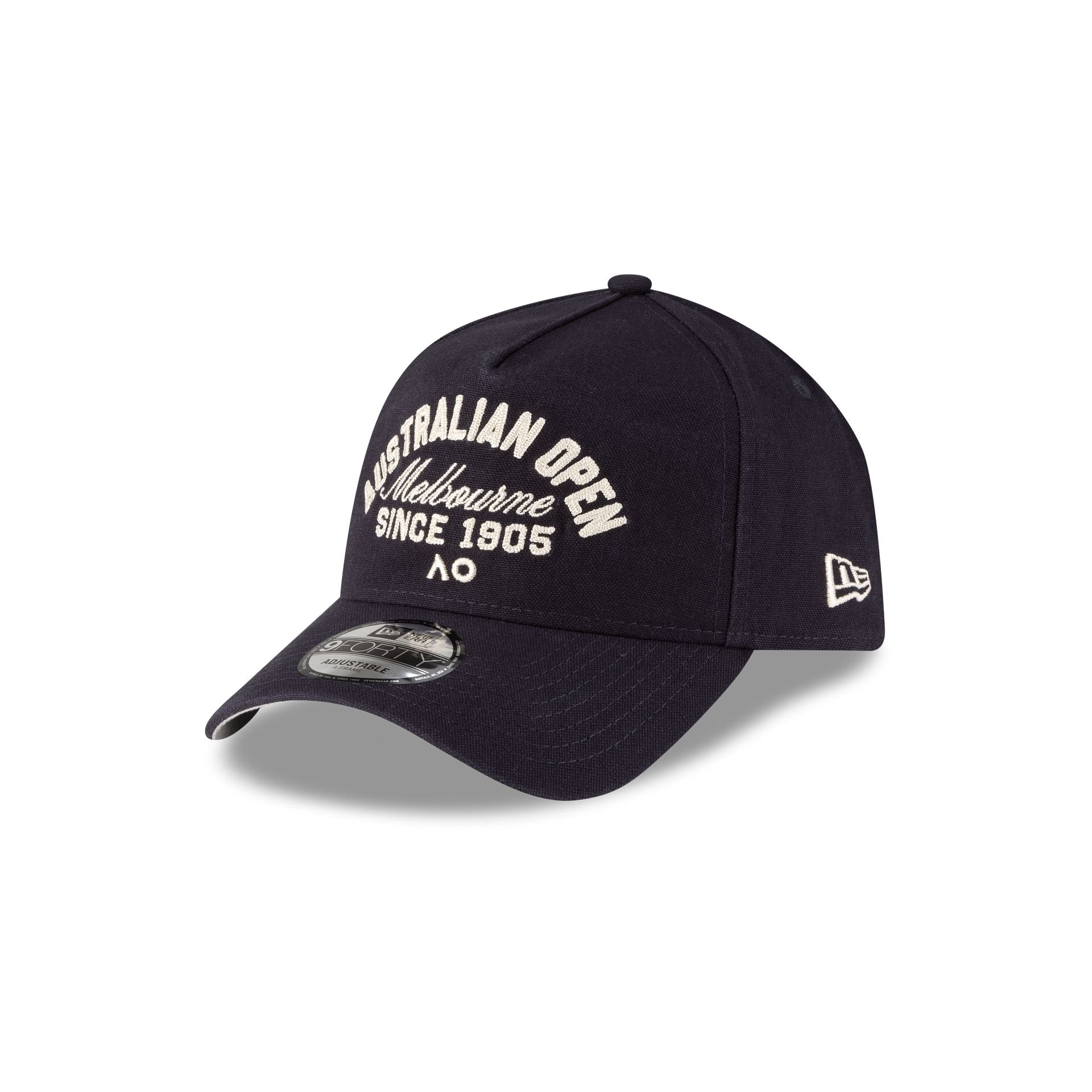 2026 Australian Open Navy Script 9Forty A-Frame Snapback Hat