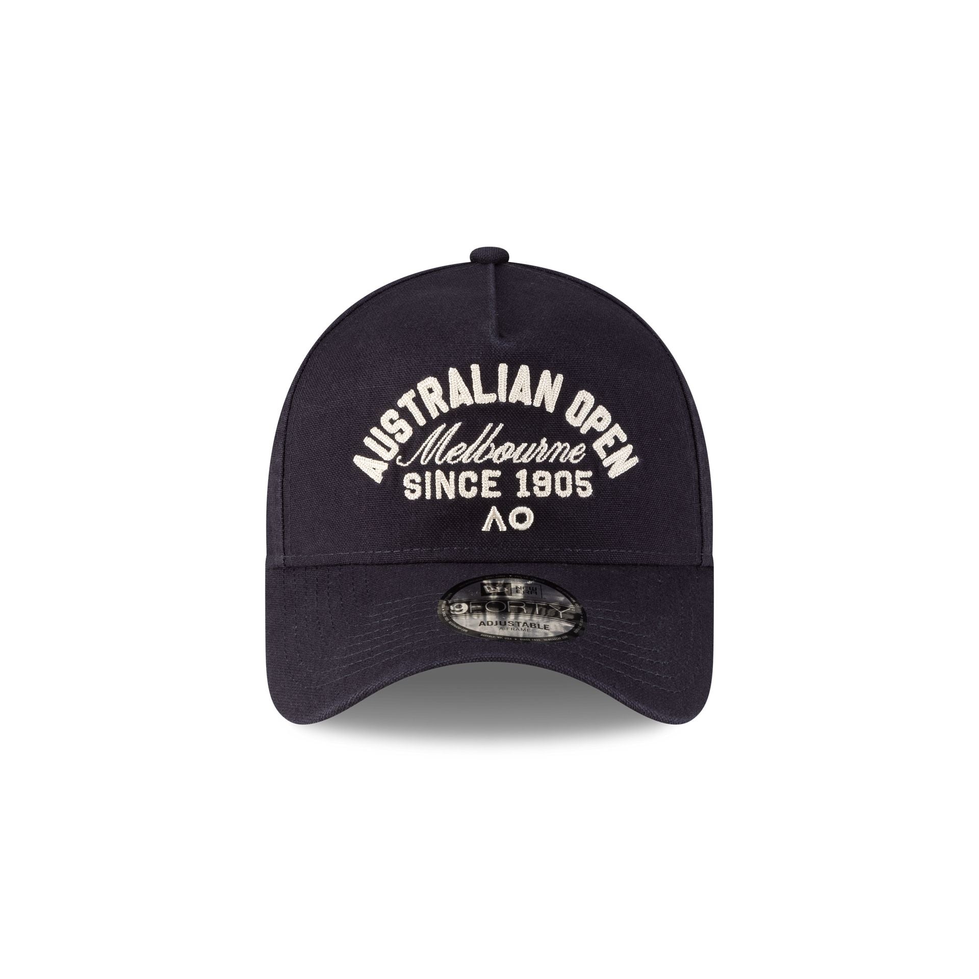 Alternative view of 2026 Australian Open Navy Script 9Forty A-Frame Snapback Hat