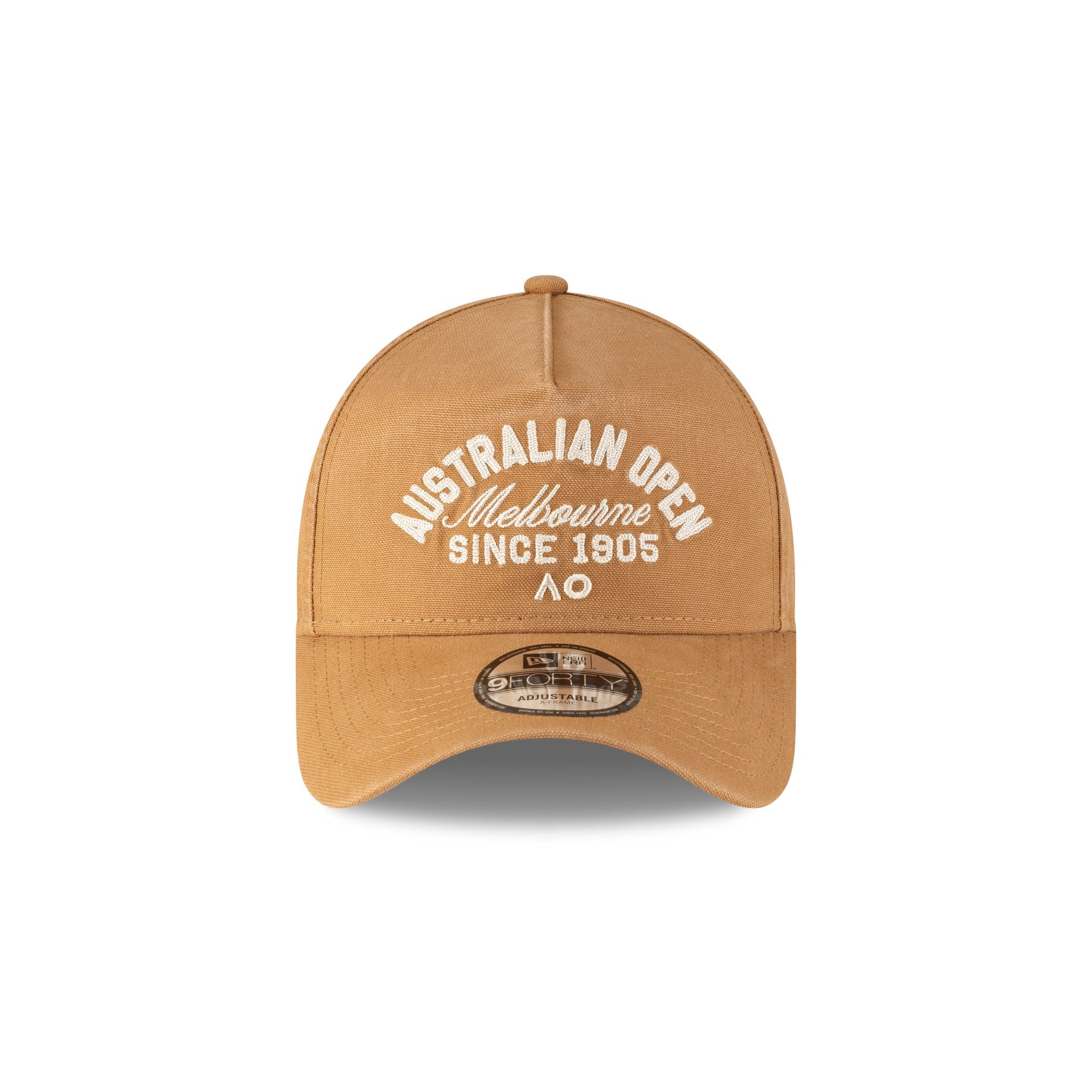 Alternative view of 2026 Australian Open Khaki Script 9Forty A-Frame Snapback Hat