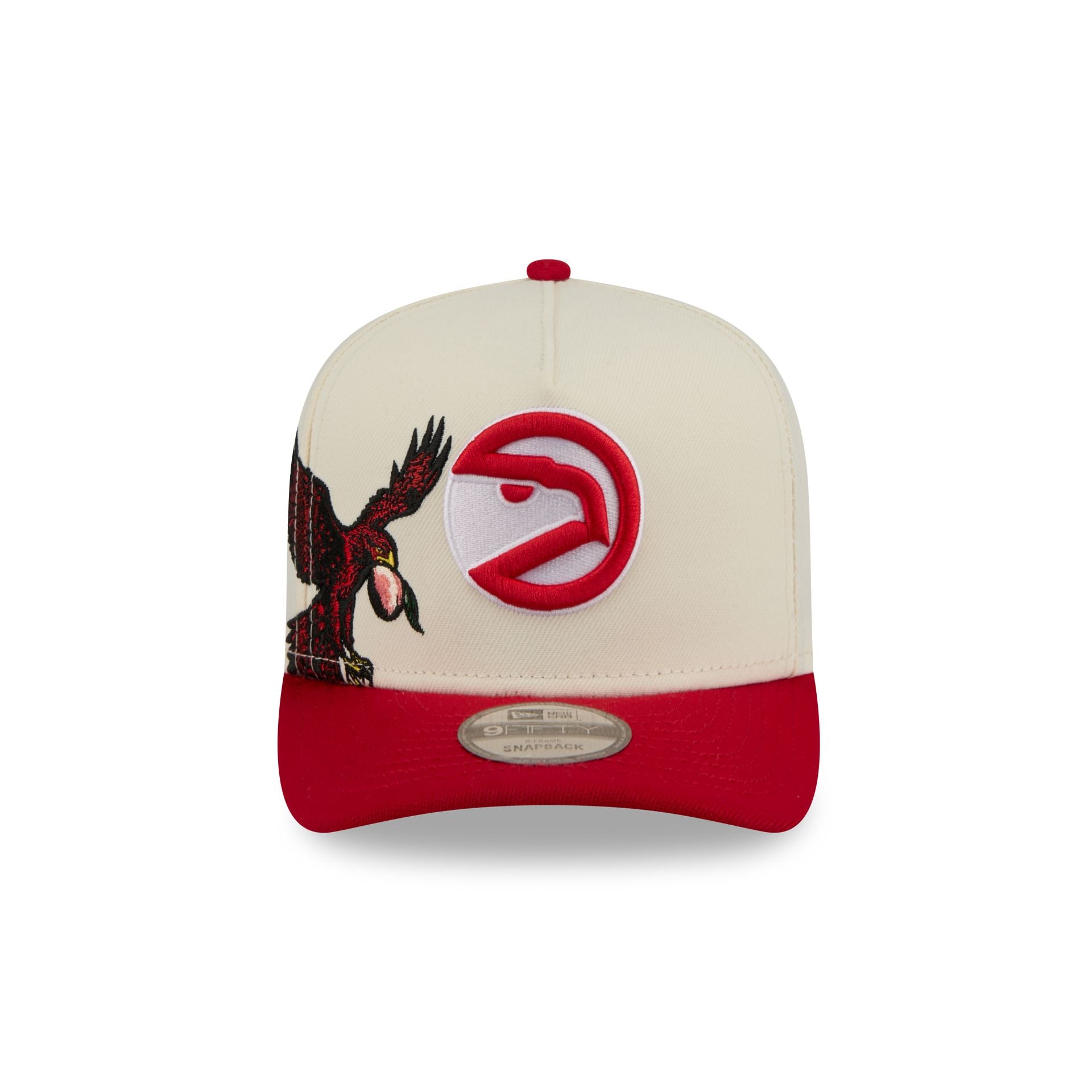 Alternative view of Atlanta Hawks 1972-1995 Hardwood Classics Chrome White 9Fifty A-Frame Snapback Hat