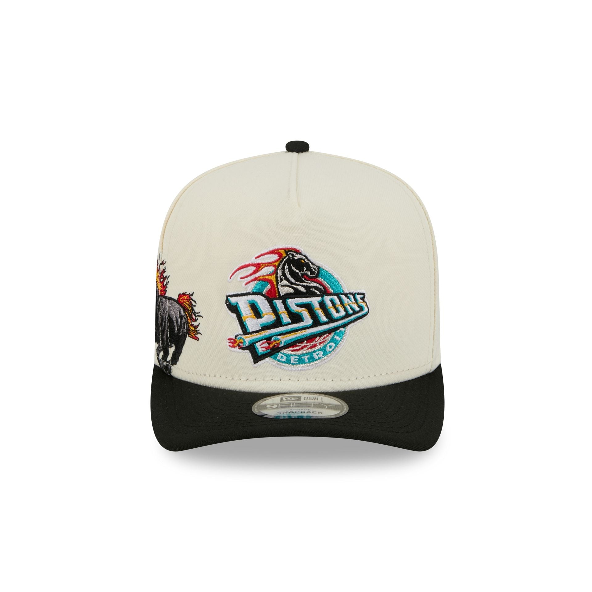 Alternative view of Detroit Pistons 1978-1995 Hardwood Classics Chrome White 9Fifty A-Frame Snapback Hat