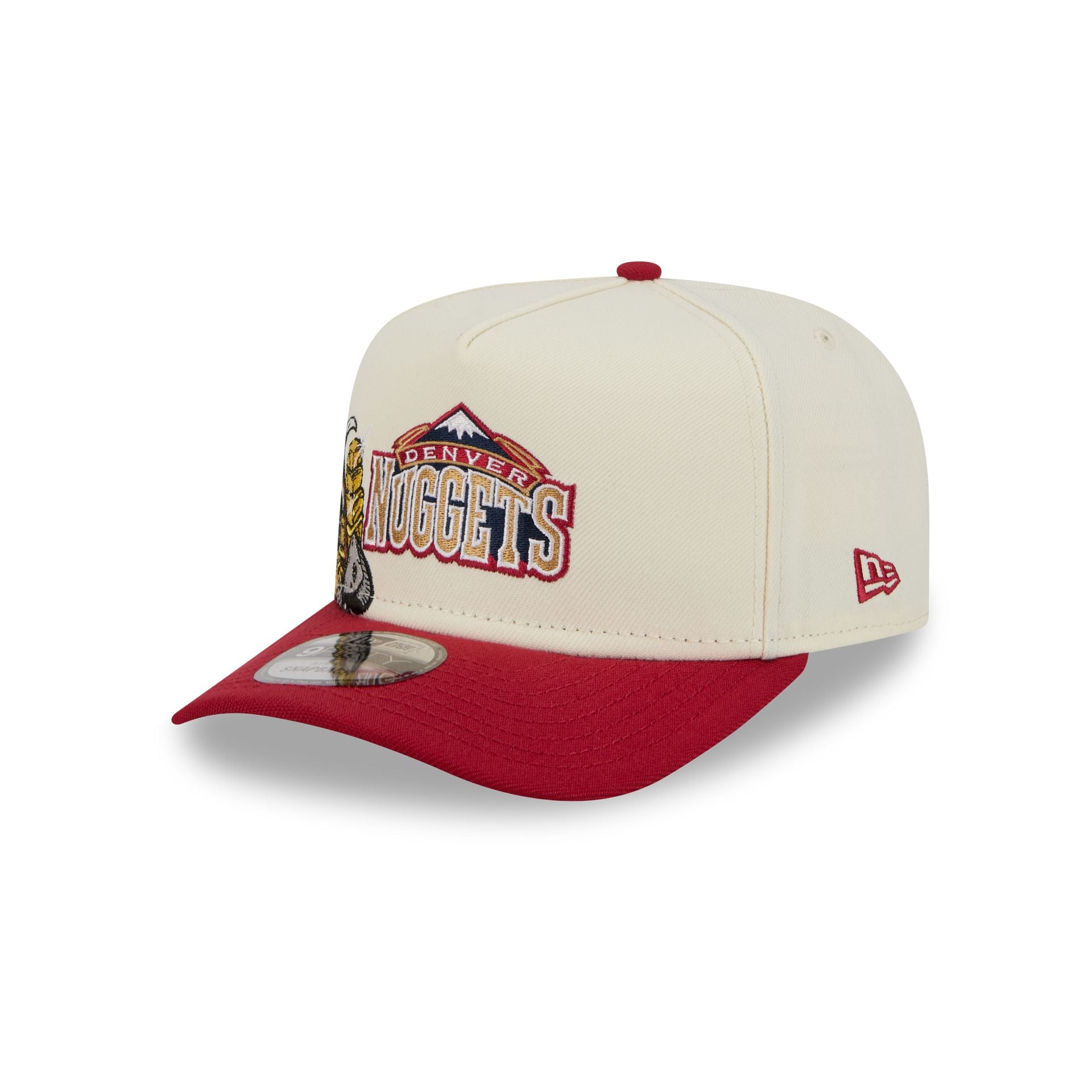 Denver Nuggets 1993-2002 Hardwood Classics Chrome White 9Fifty A-Frame Snapback Hat