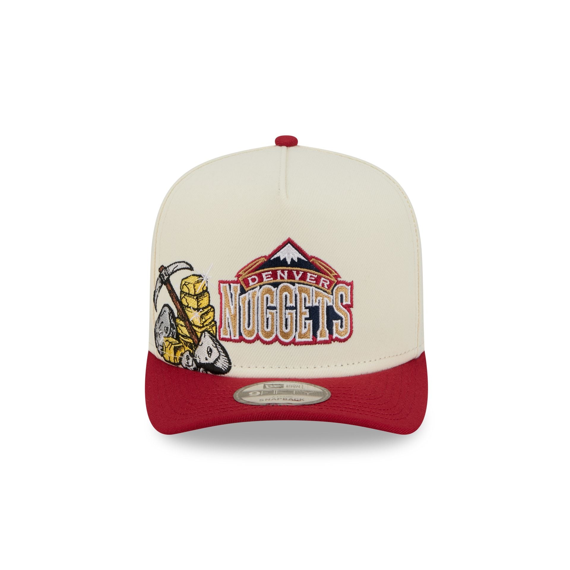 Alternative view of Denver Nuggets 1993-2002 Hardwood Classics Chrome White 9Fifty A-Frame Snapback Hat