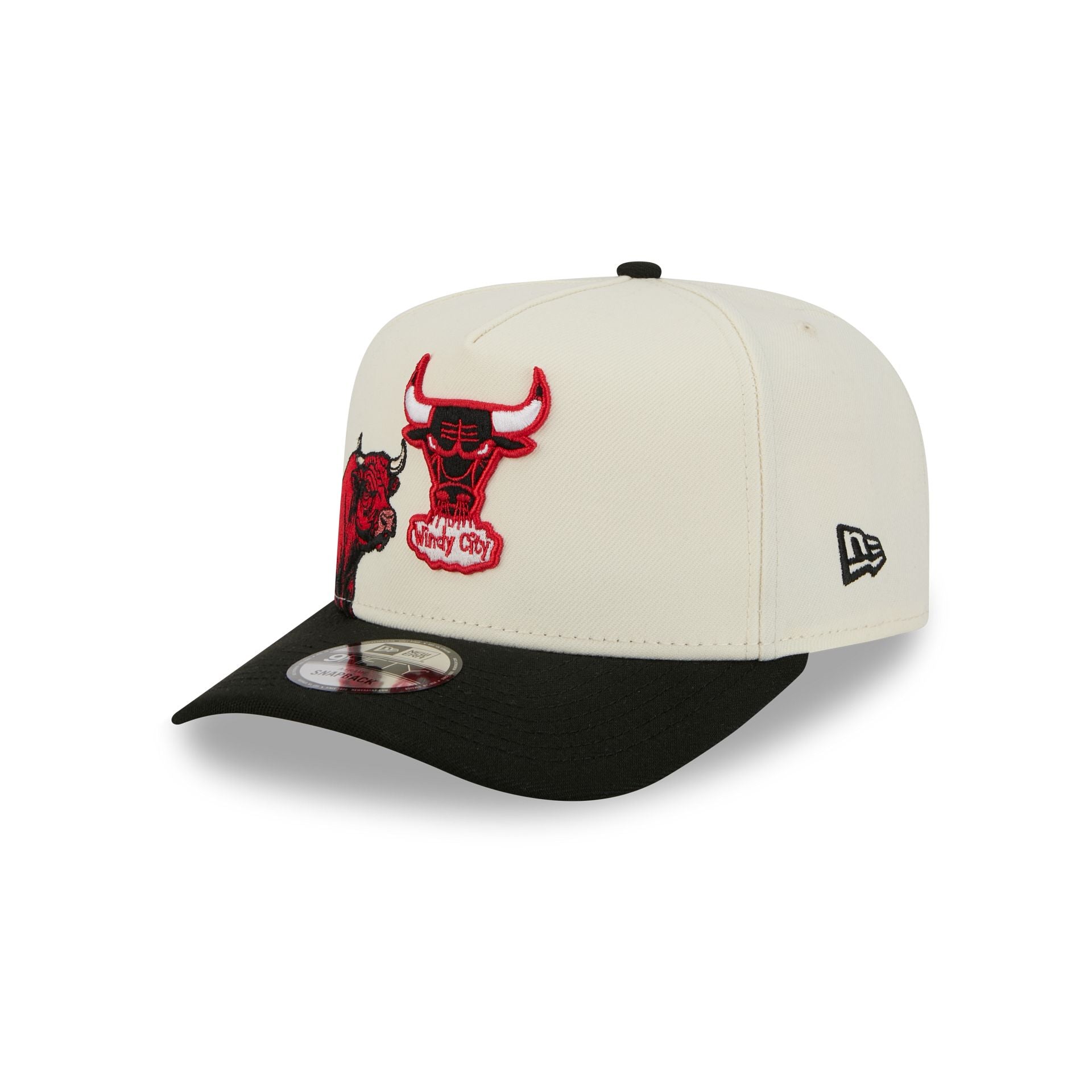 Chicago Bulls 1960-1970 Hardwood Classics Chrome White 9Fifty A-Frame Snapback Hat