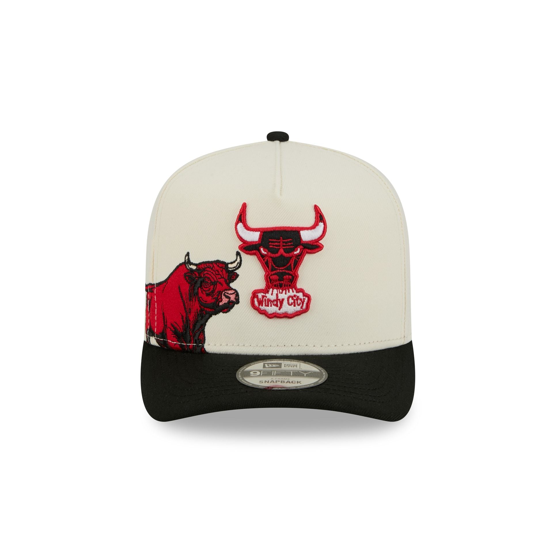 Alternative view of Chicago Bulls 1960-1970 Hardwood Classics Chrome White 9Fifty A-Frame Snapback Hat