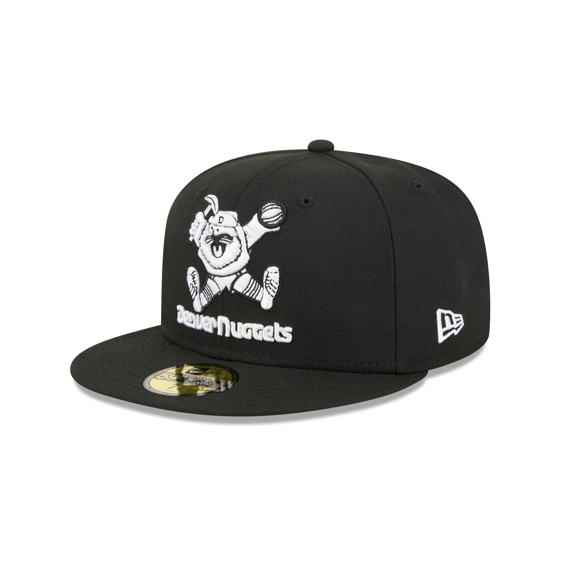 Denver Nuggets 1974-1981 Hardwood Classics Black 59Fifty Fitted Hat