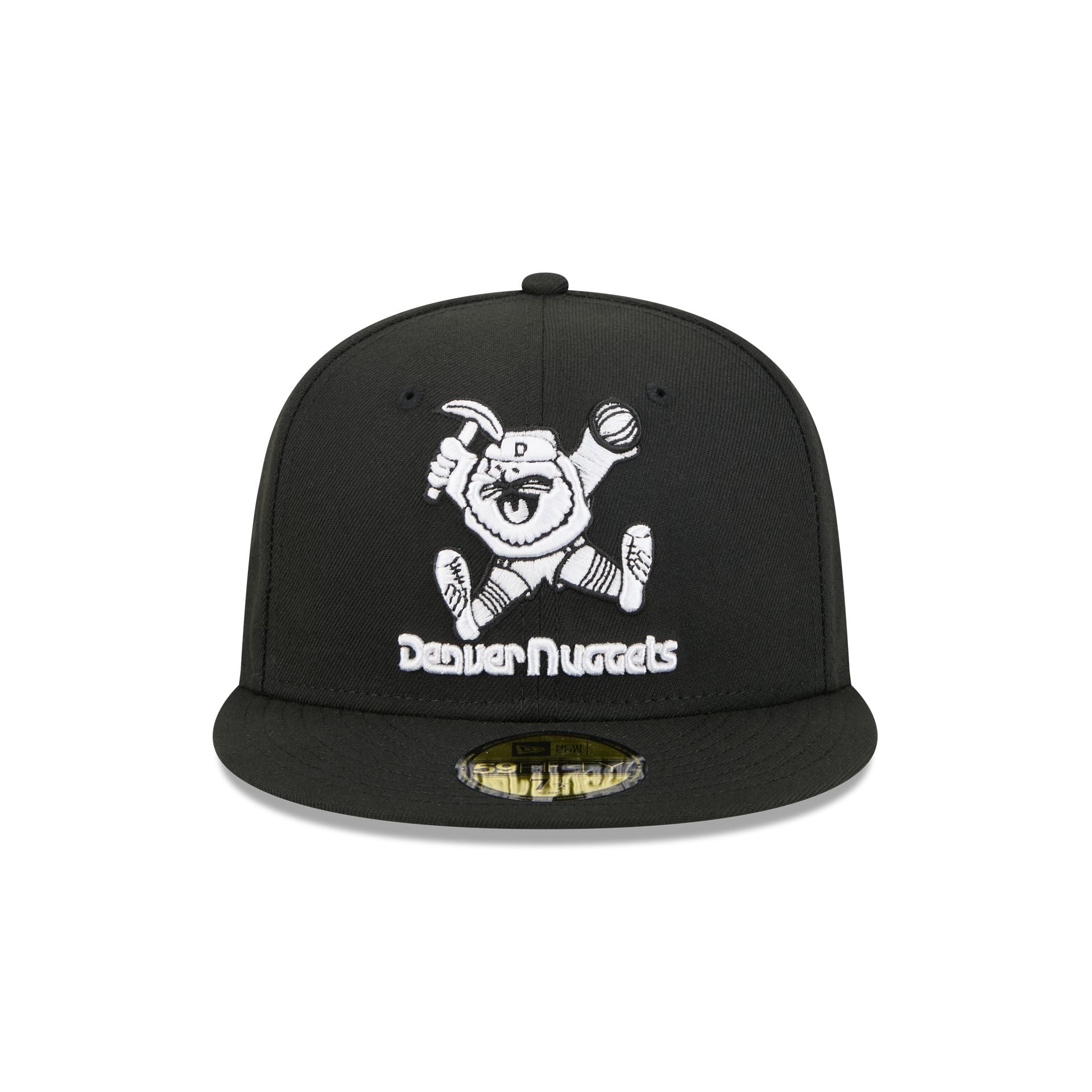 Alternative view of Denver Nuggets 1974-1981 Hardwood Classics Black 59Fifty Fitted Hat