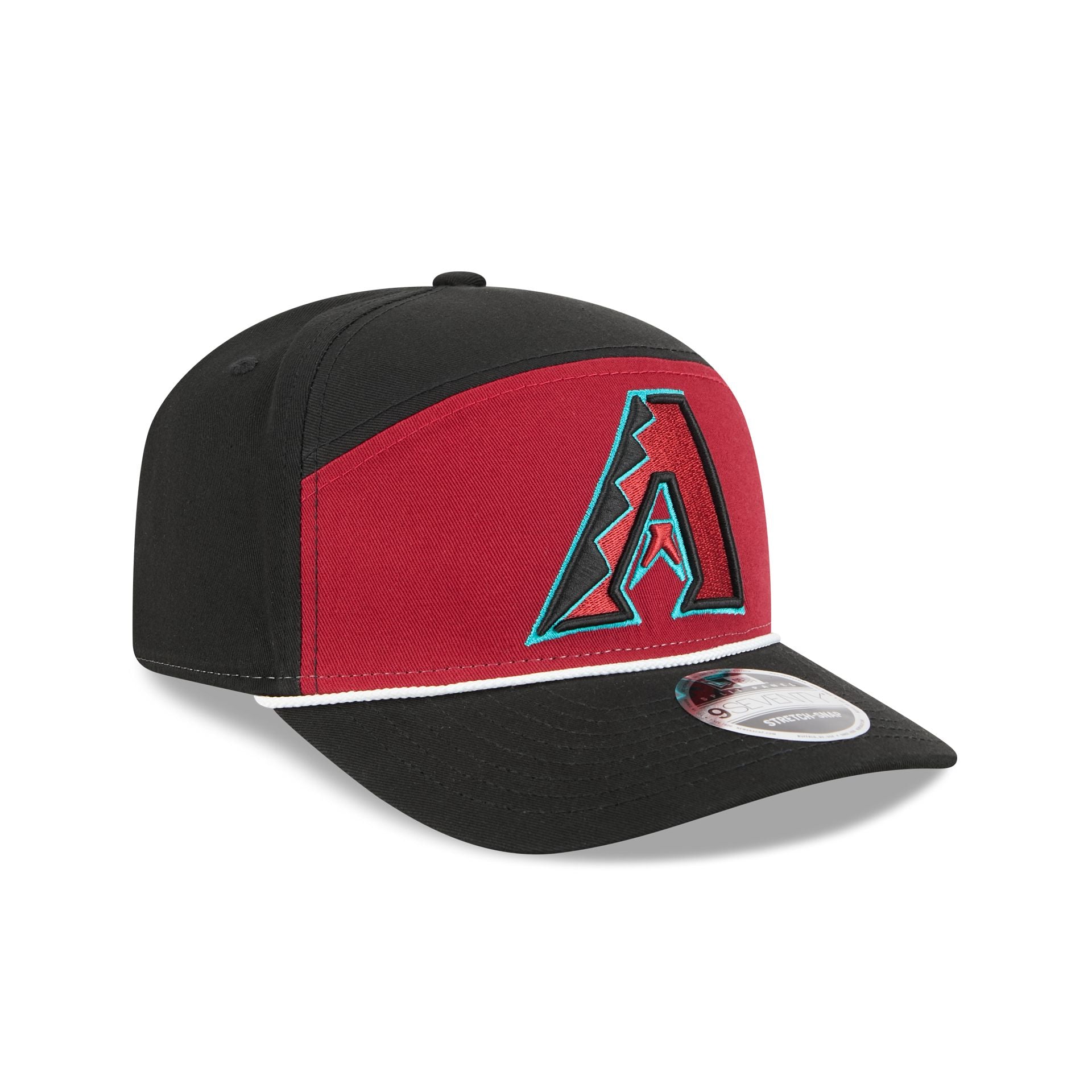 Arizona Diamondbacks Split Panel 9Seventy Stretch-Snap Hat - Image 3