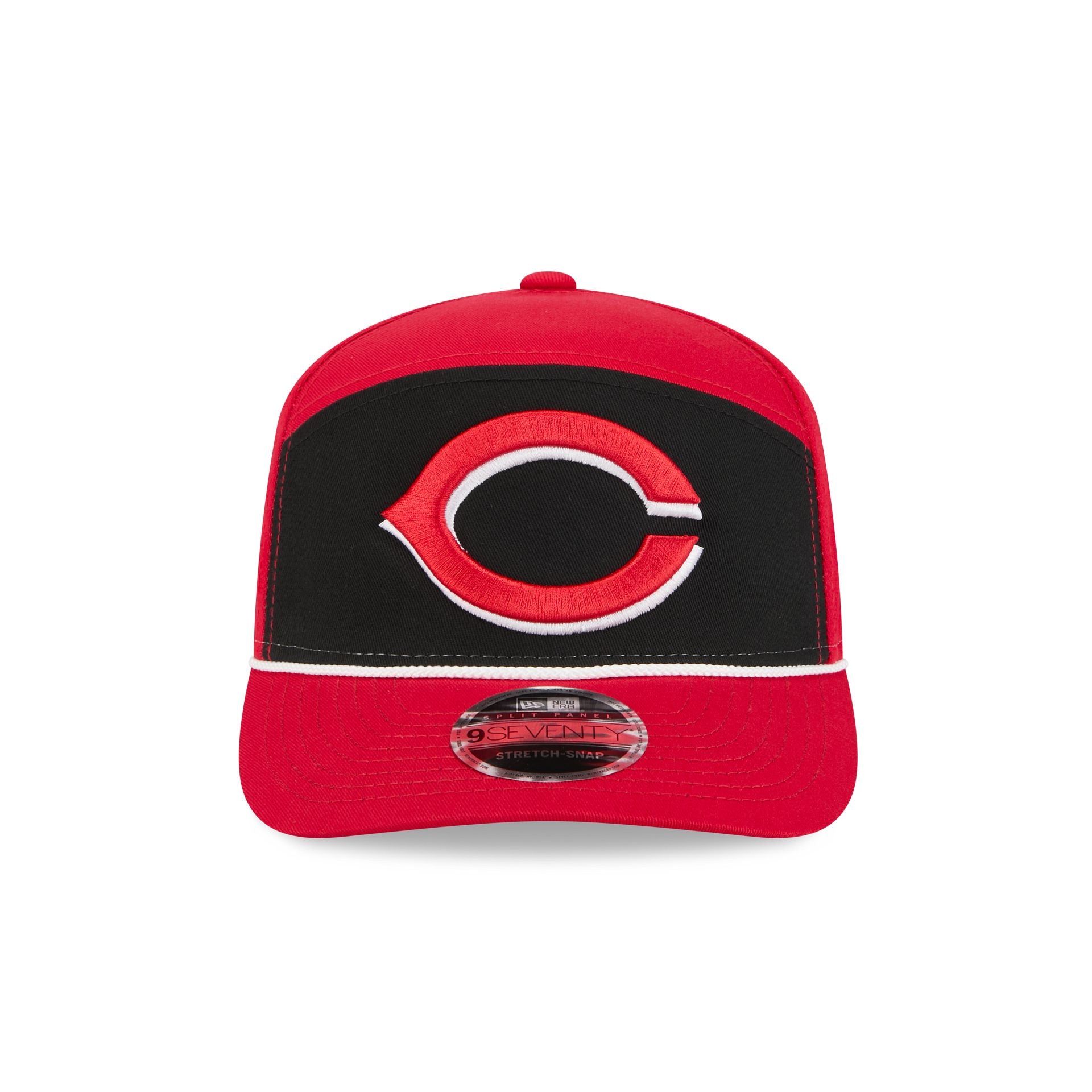 Alternative view of Cincinnati Reds Split Panel 9Seventy Stretch-Snap Hat