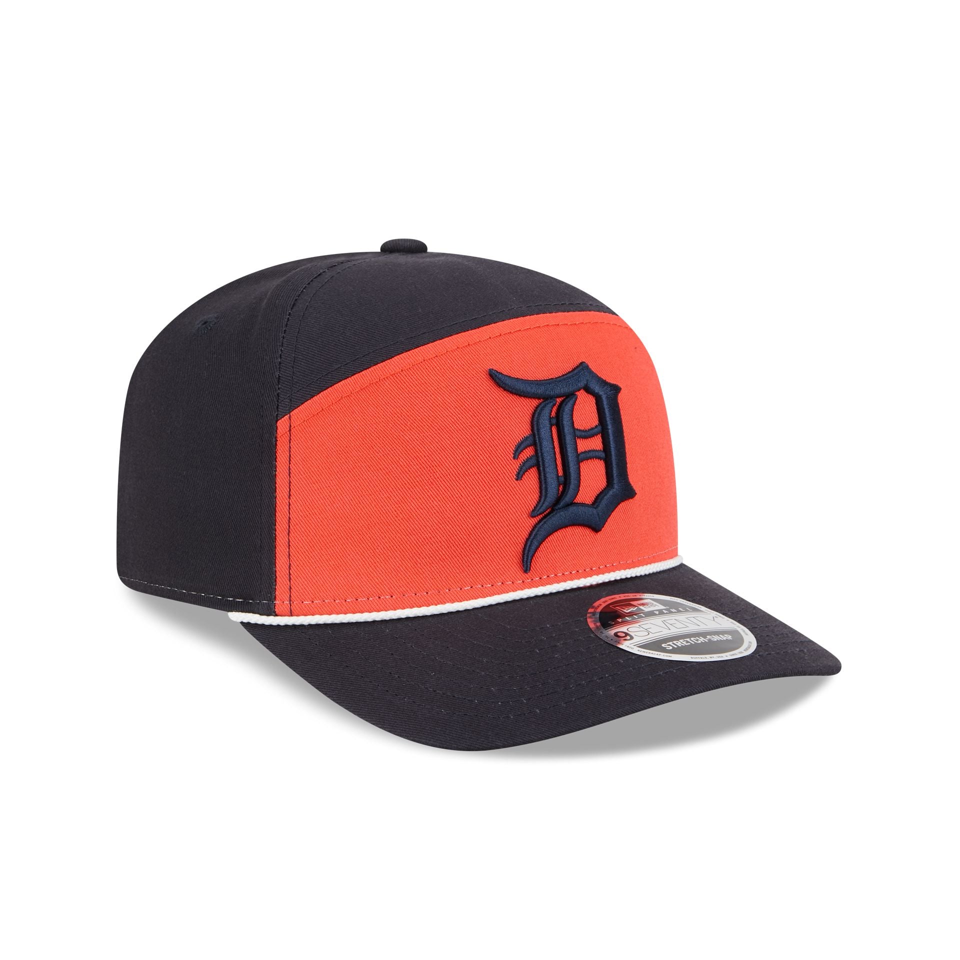 Detroit Tigers Split Panel 9Seventy Stretch-Snap Hat - Image 3