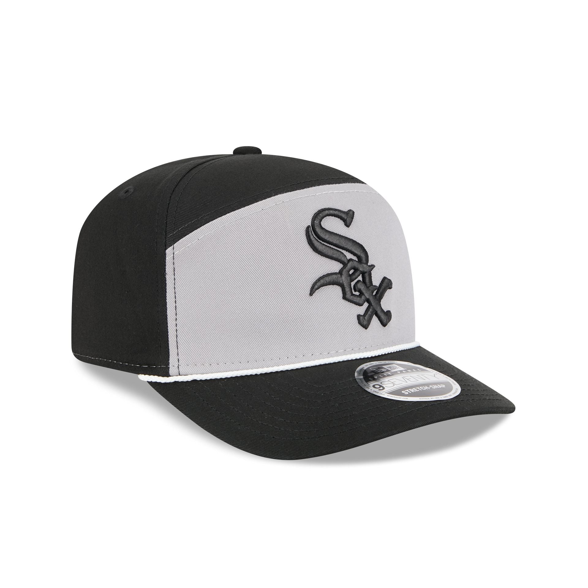 Chicago White Sox Split Panel 9Seventy Stretch-Snap Hat - Image 3