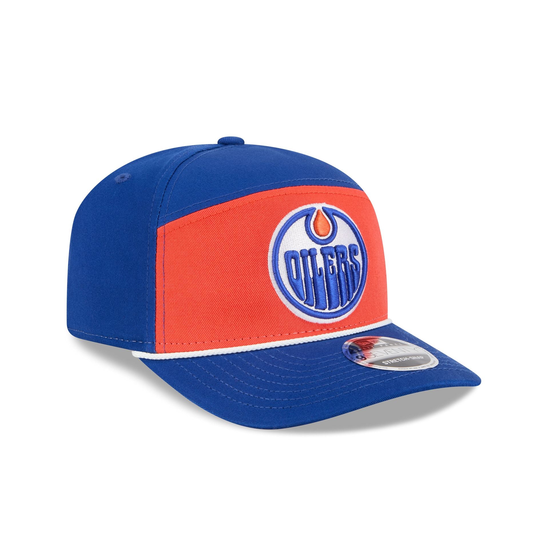Edmonton Oilers Split Panel 9Seventy Stretch-Snap Hat - Image 3