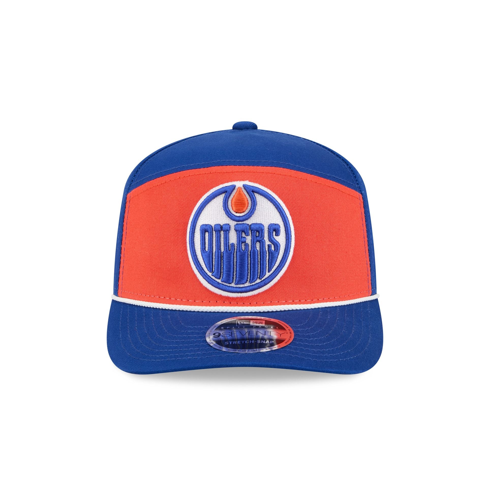 Alternative view of Edmonton Oilers Split Panel 9Seventy Stretch-Snap Hat