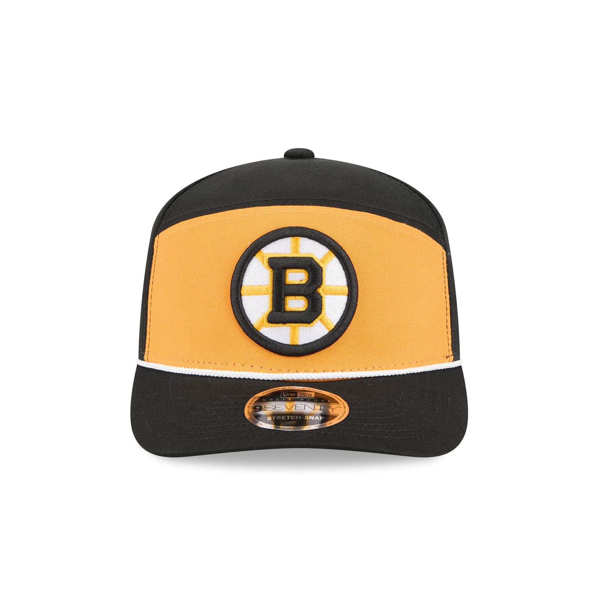 Alternative view of Boston Bruins Split Panel 9Seventy Stretch-Snap Hat