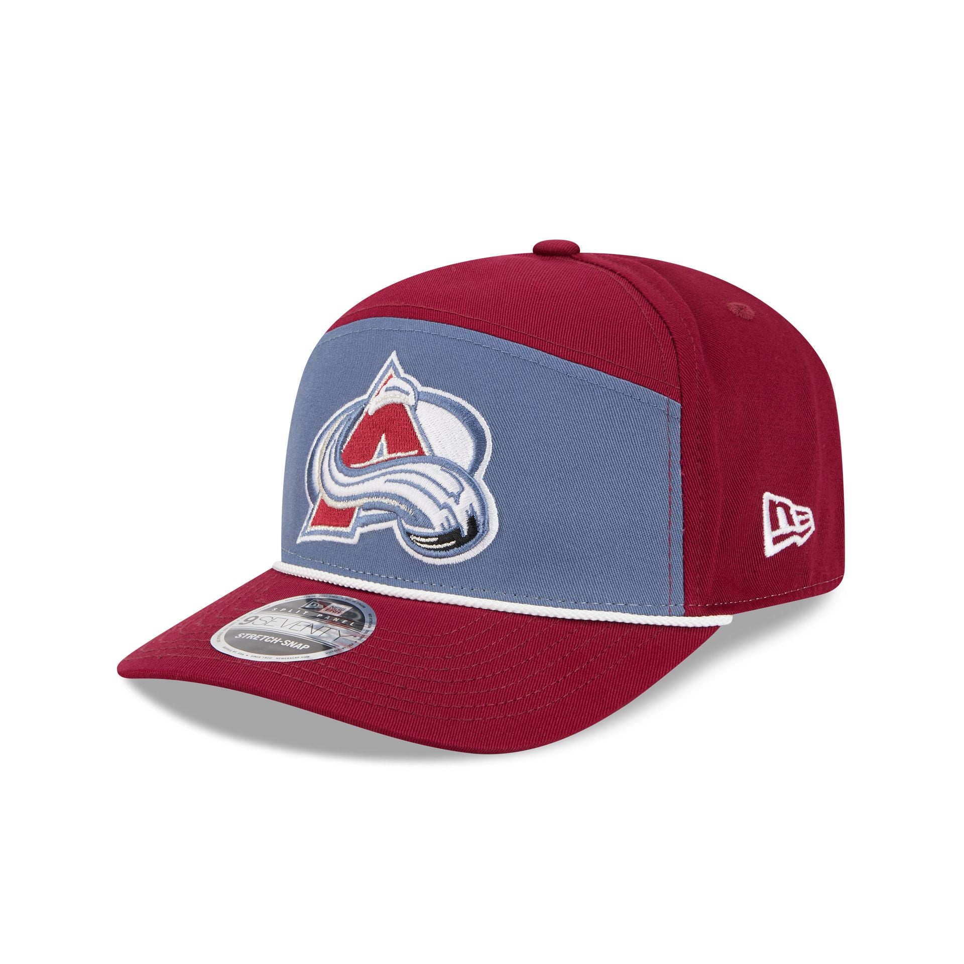 Colorado Avalanche Split Panel 9Seventy Stretch-Snap Hat