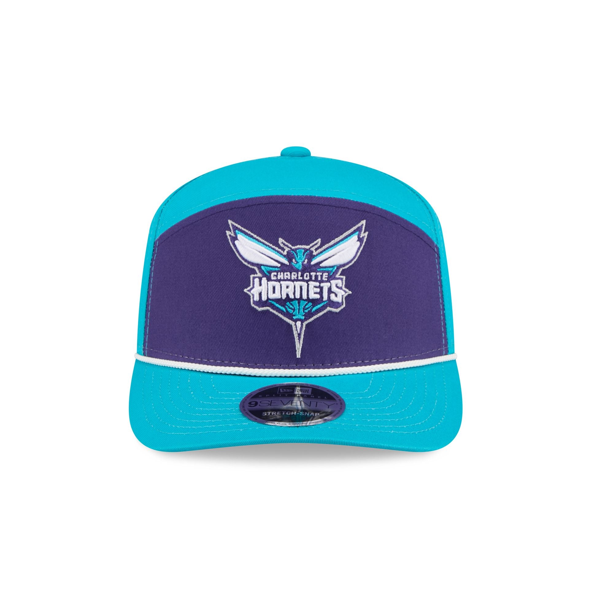 Alternative view of Charlotte Hornets Split Panel 9Seventy Stretch-Snap Hat